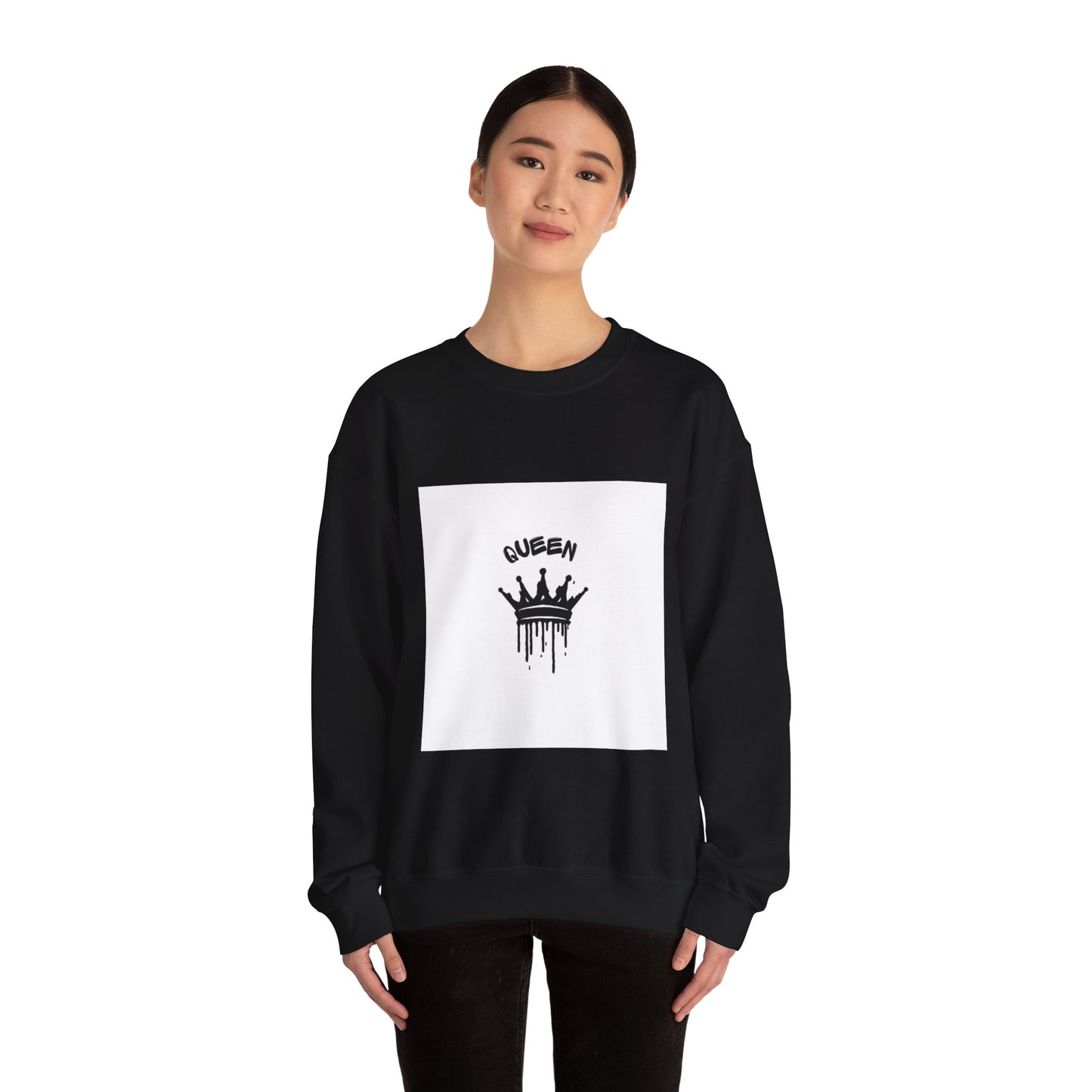 Queen Heavy Blend Crewneck Sweatshirt - Stylish and Comfortable Apparel