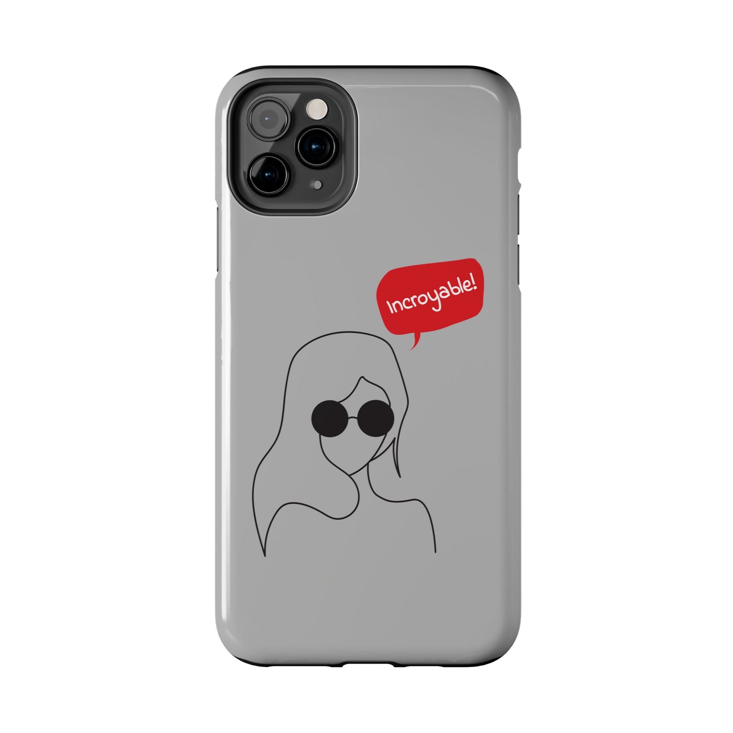 Trendy Tough Phone Case - 'Incroyable!' Design for Style and Protection