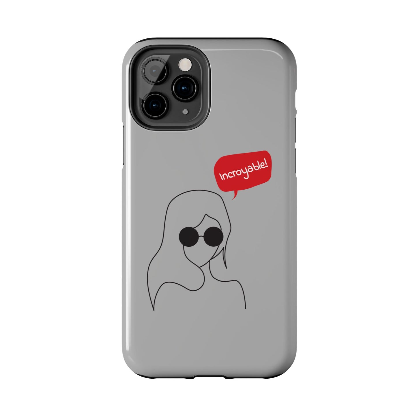 Trendy Tough Phone Case - 'Incroyable!' Design for Style and Protection