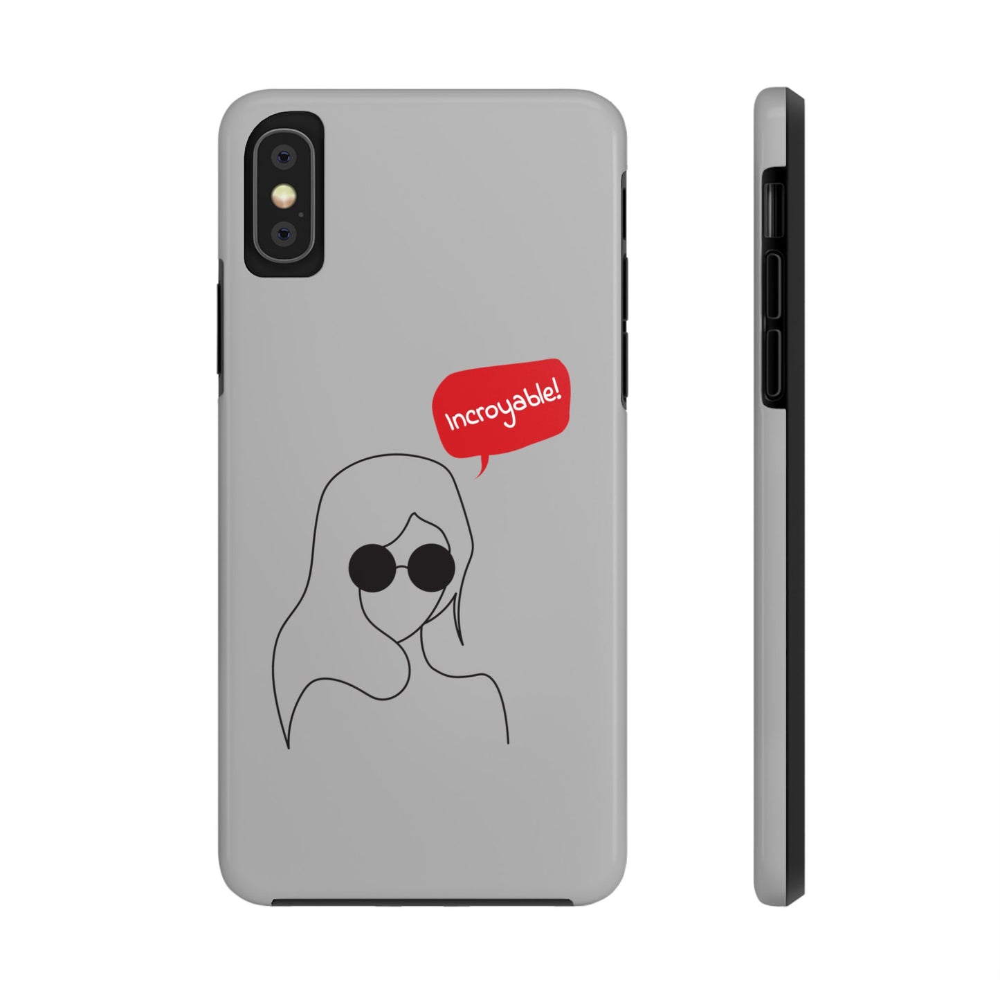 Trendy Tough Phone Case - 'Incroyable!' Design for Style and Protection