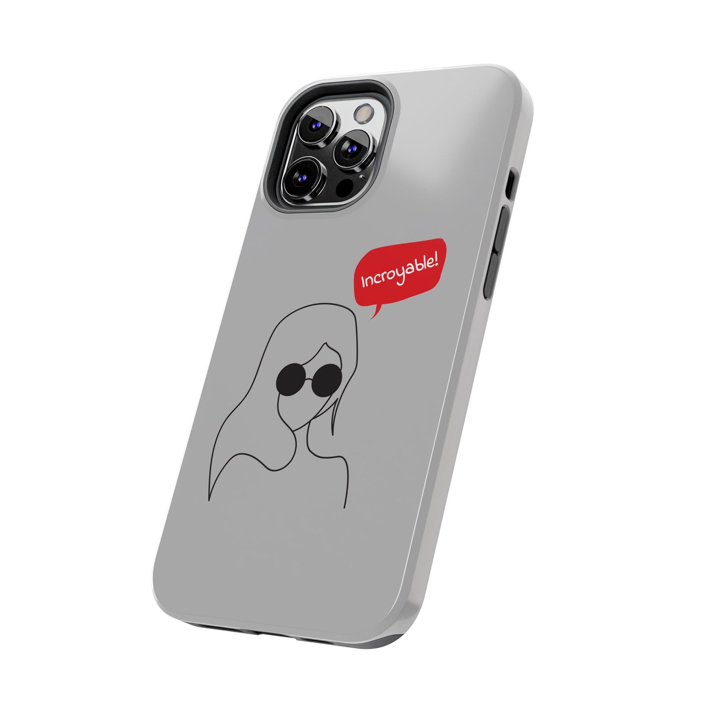Trendy Tough Phone Case - 'Incroyable!' Design for Style and Protection