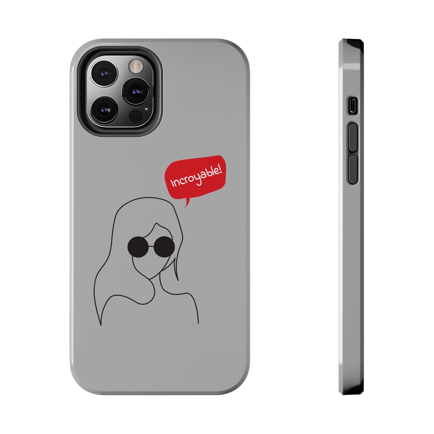 Trendy Tough Phone Case - 'Incroyable!' Design for Style and Protection