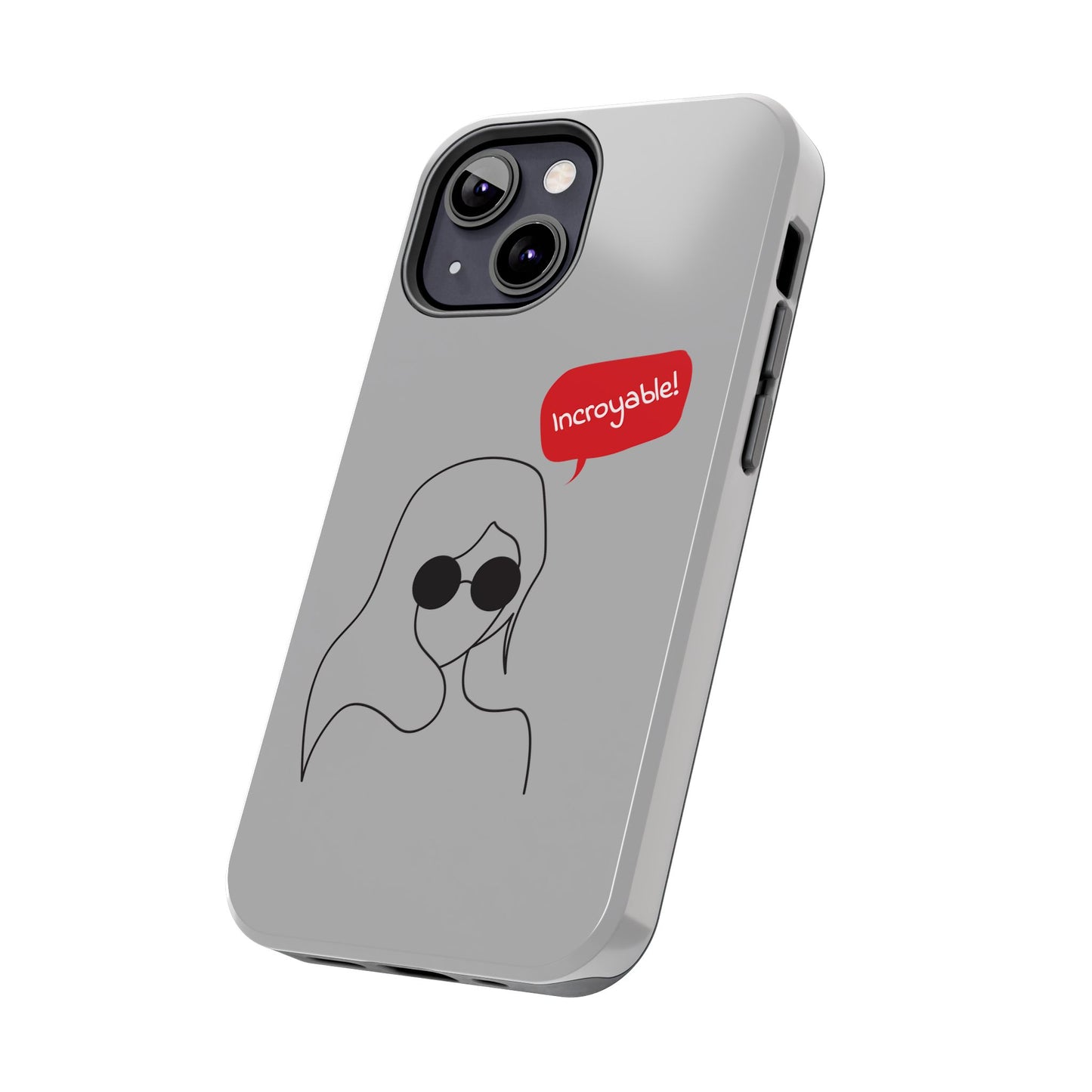 Trendy Tough Phone Case - 'Incroyable!' Design for Style and Protection