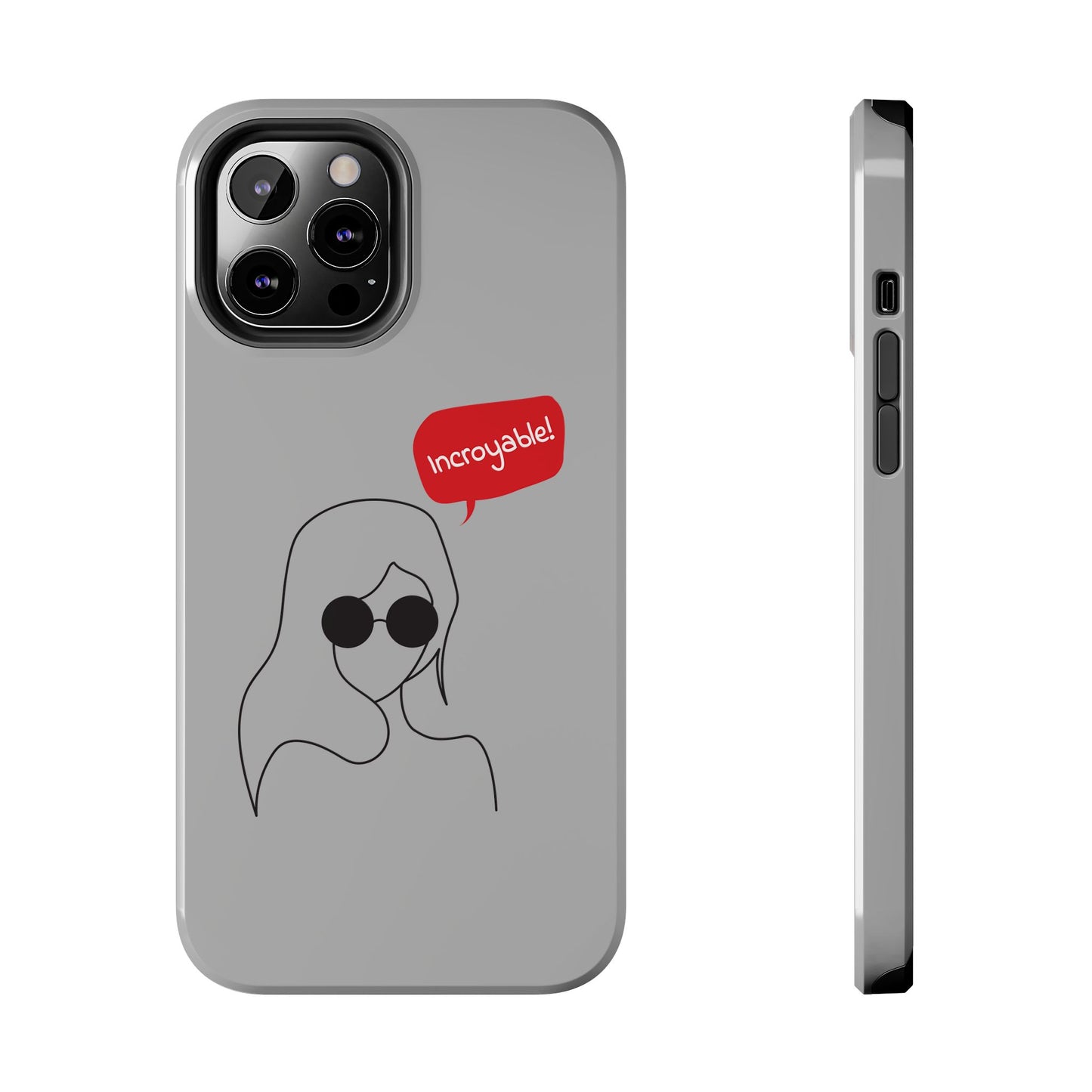 Trendy Tough Phone Case - 'Incroyable!' Design for Style and Protection