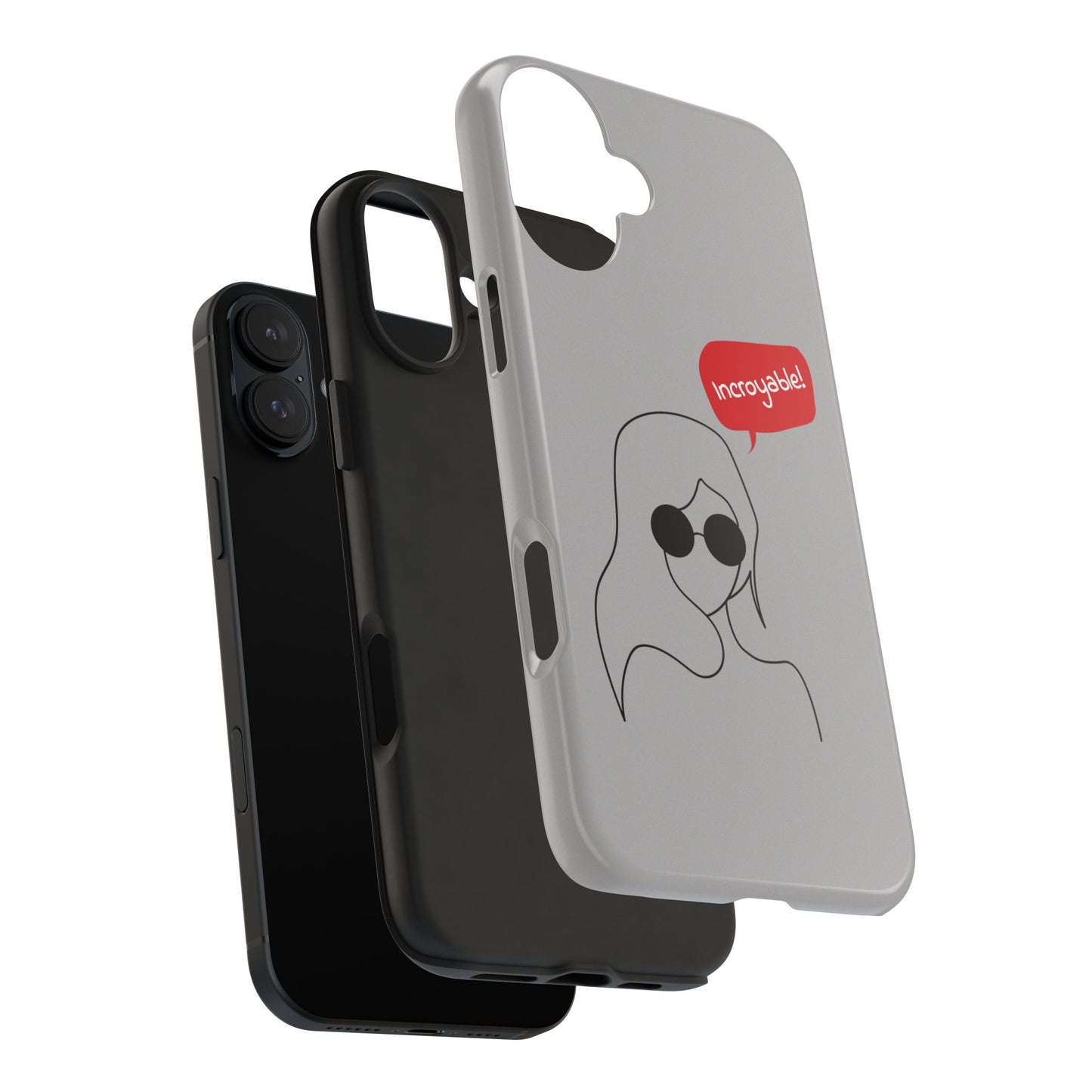Trendy Tough Phone Case - 'Incroyable!' Design for Style and Protection