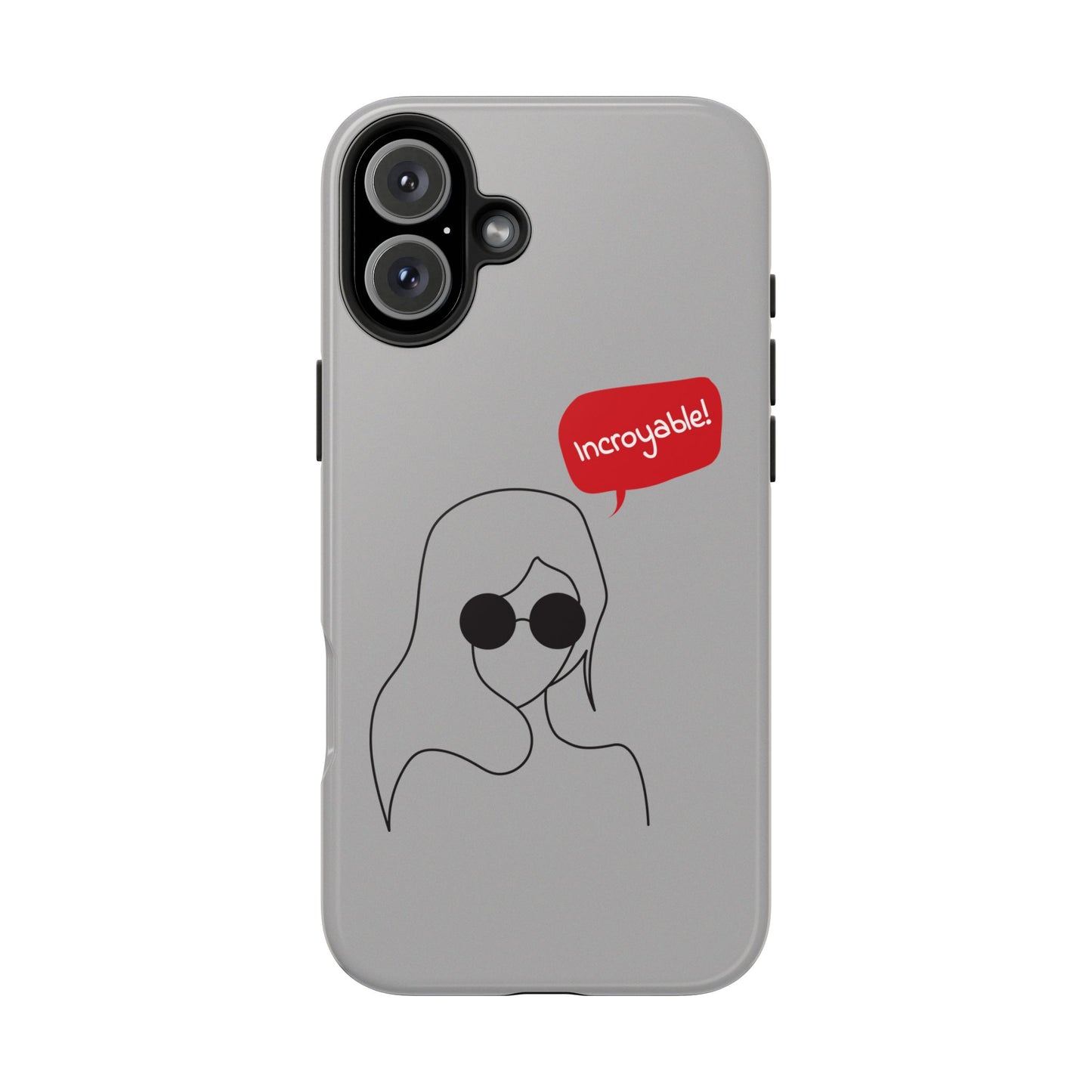 Trendy Tough Phone Case - 'Incroyable!' Design for Style and Protection