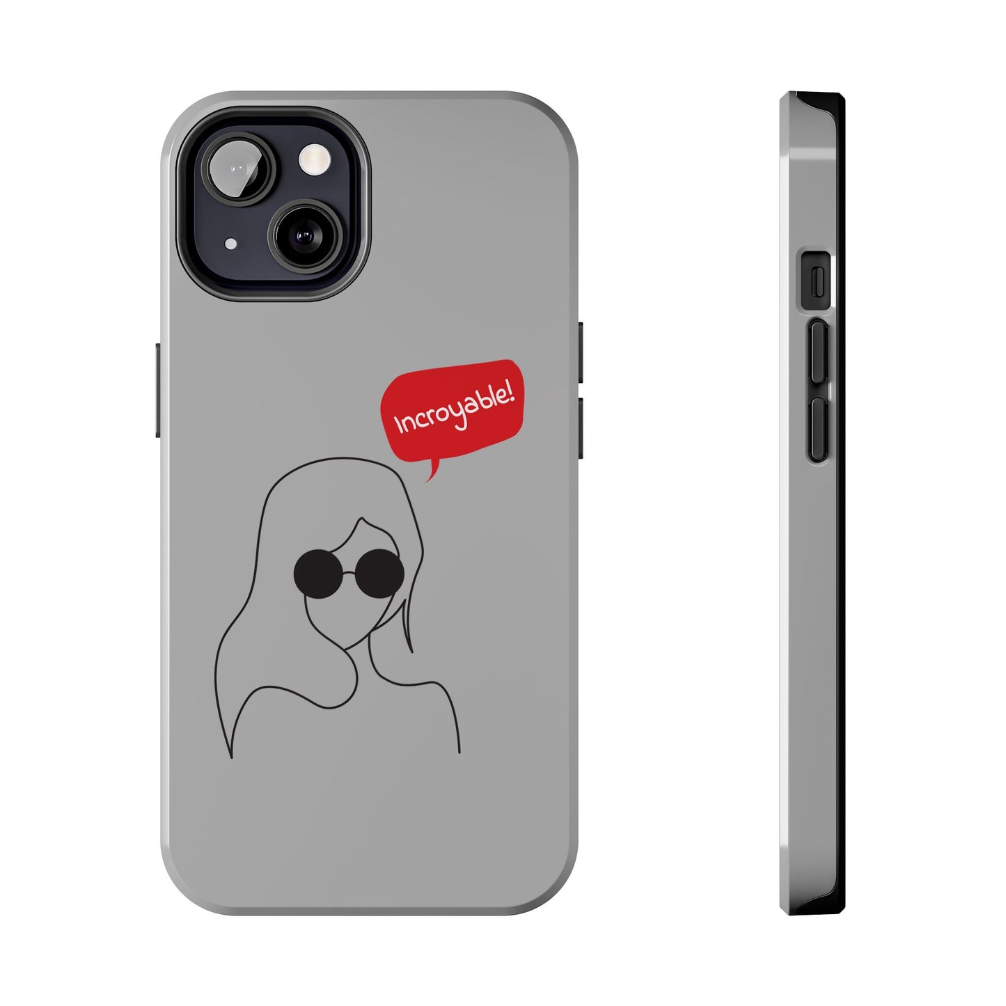 Trendy Tough Phone Case - 'Incroyable!' Design for Style and Protection