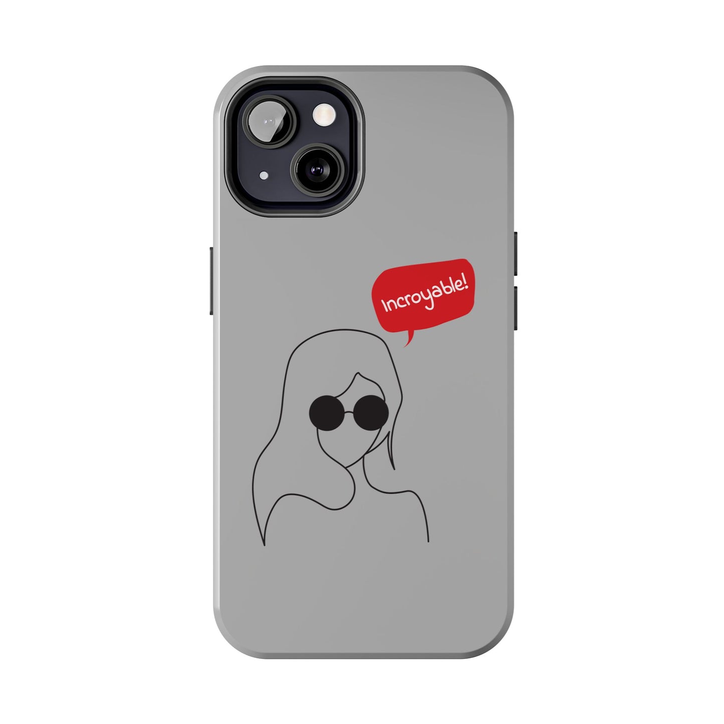 Trendy Tough Phone Case - 'Incroyable!' Design for Style and Protection
