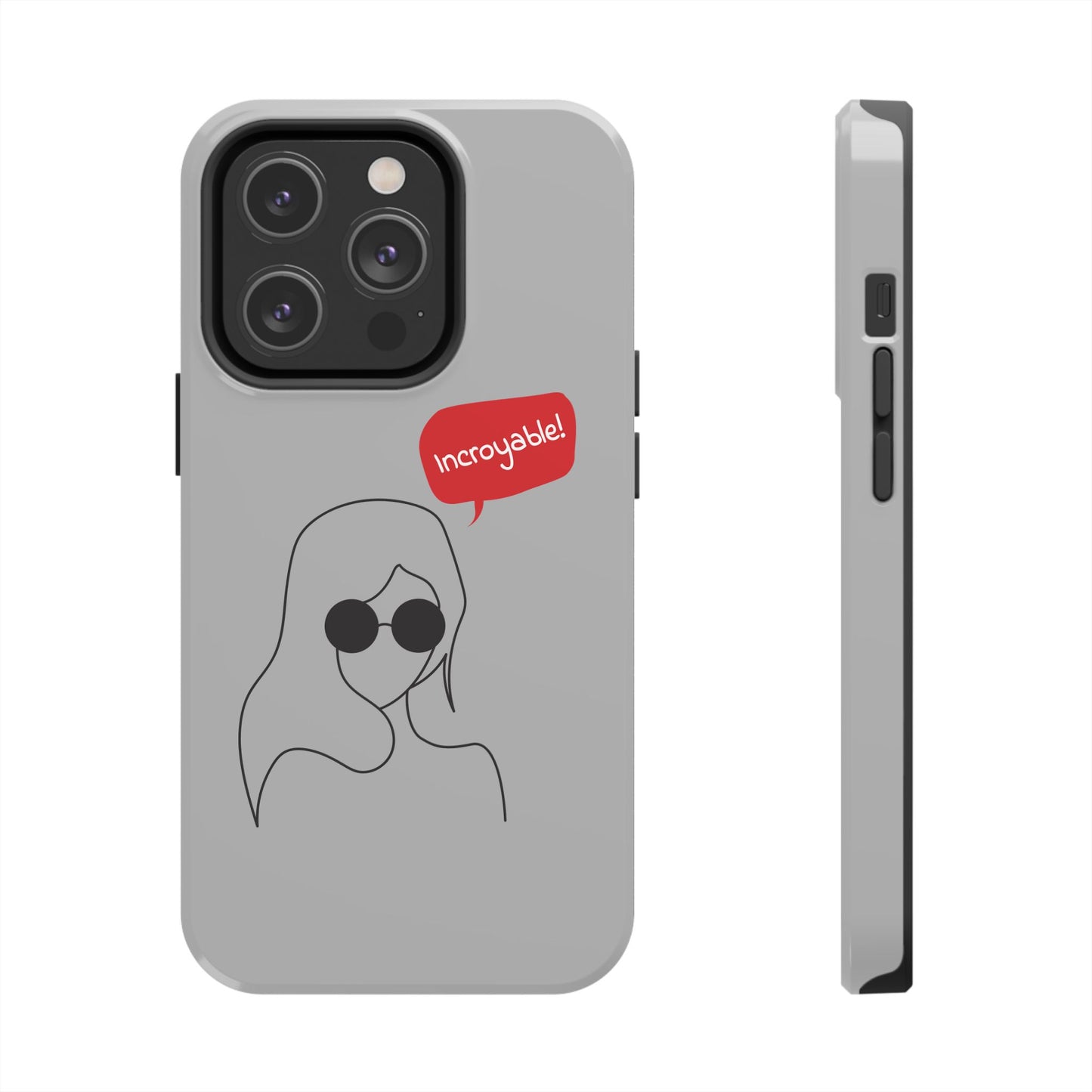 Trendy Tough Phone Case - 'Incroyable!' Design for Style and Protection