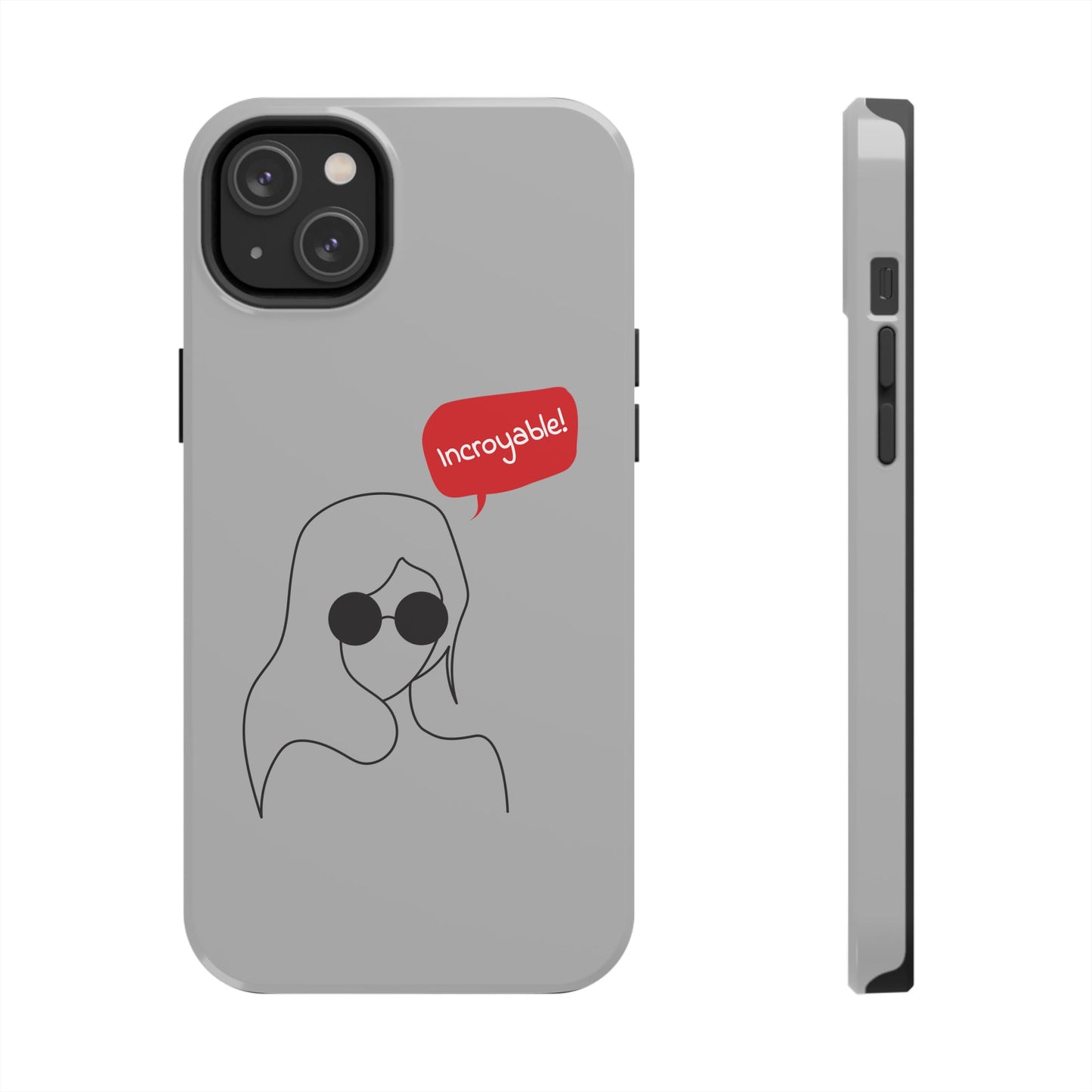 Trendy Tough Phone Case - 'Incroyable!' Design for Style and Protection