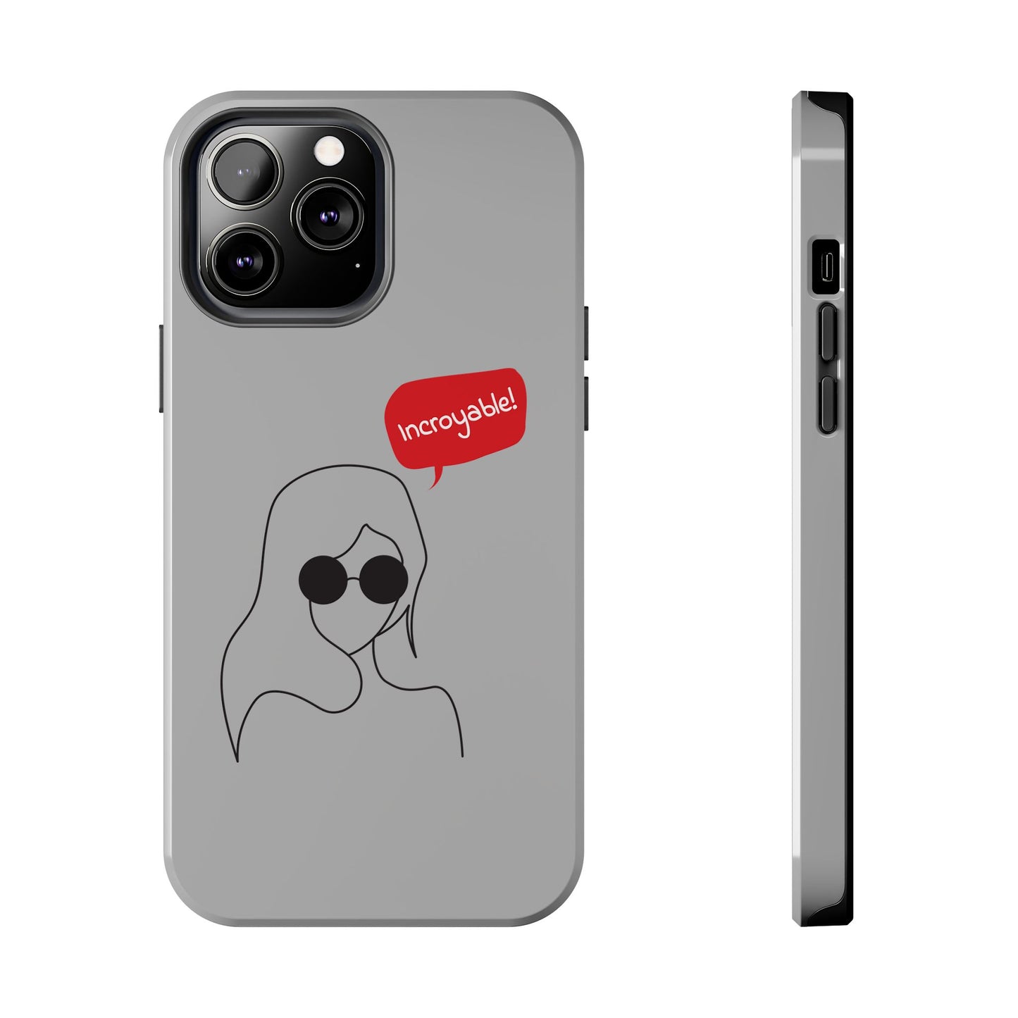 Trendy Tough Phone Case - 'Incroyable!' Design for Style and Protection
