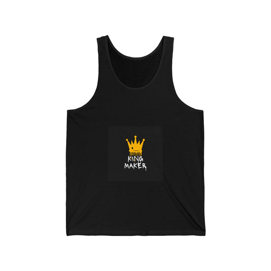King Maker Unisex Jersey Tank - Bold Graphic Tee for Confident Styles
