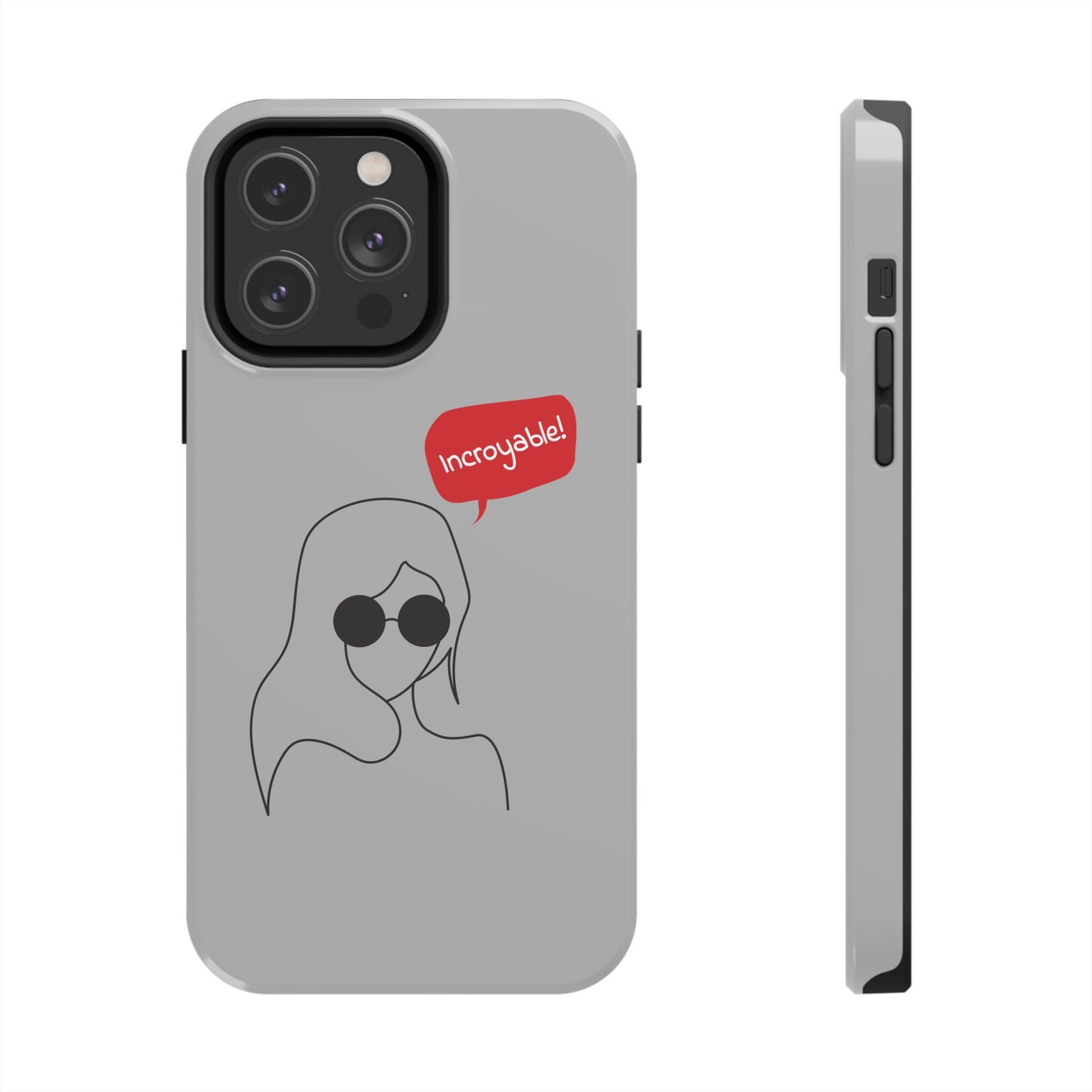 Trendy Tough Phone Case - 'Incroyable!' Design for Style and Protection