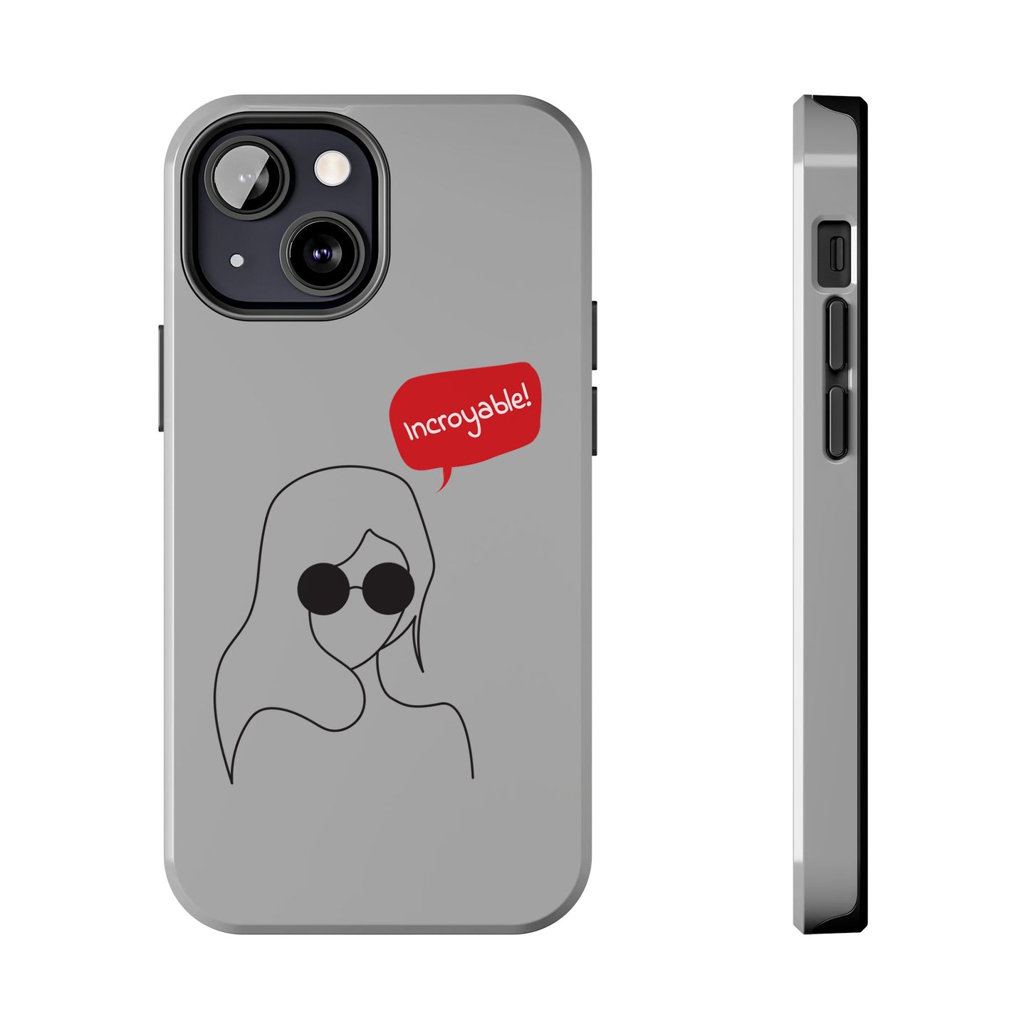 Trendy Tough Phone Case - 'Incroyable!' Design for Style and Protection