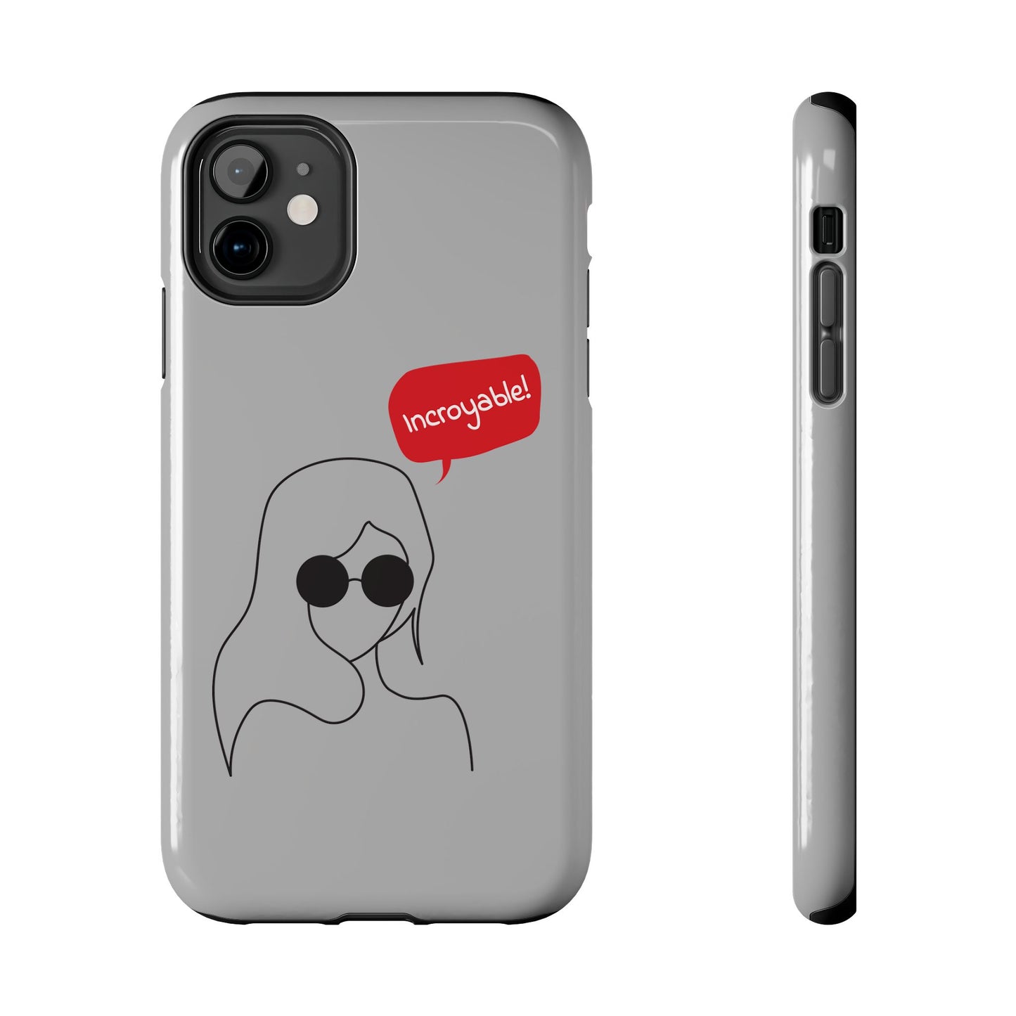 Trendy Tough Phone Case - 'Incroyable!' Design for Style and Protection