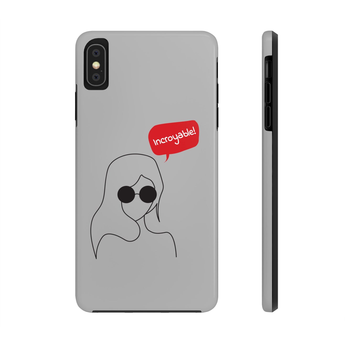 Trendy Tough Phone Case - 'Incroyable!' Design for Style and Protection