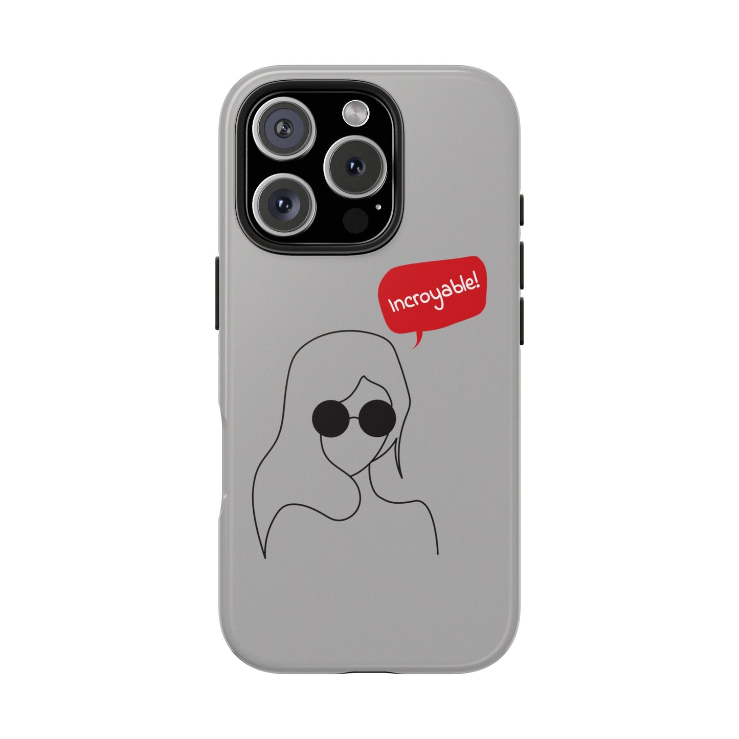Trendy Tough Phone Case - 'Incroyable!' Design for Style and Protection
