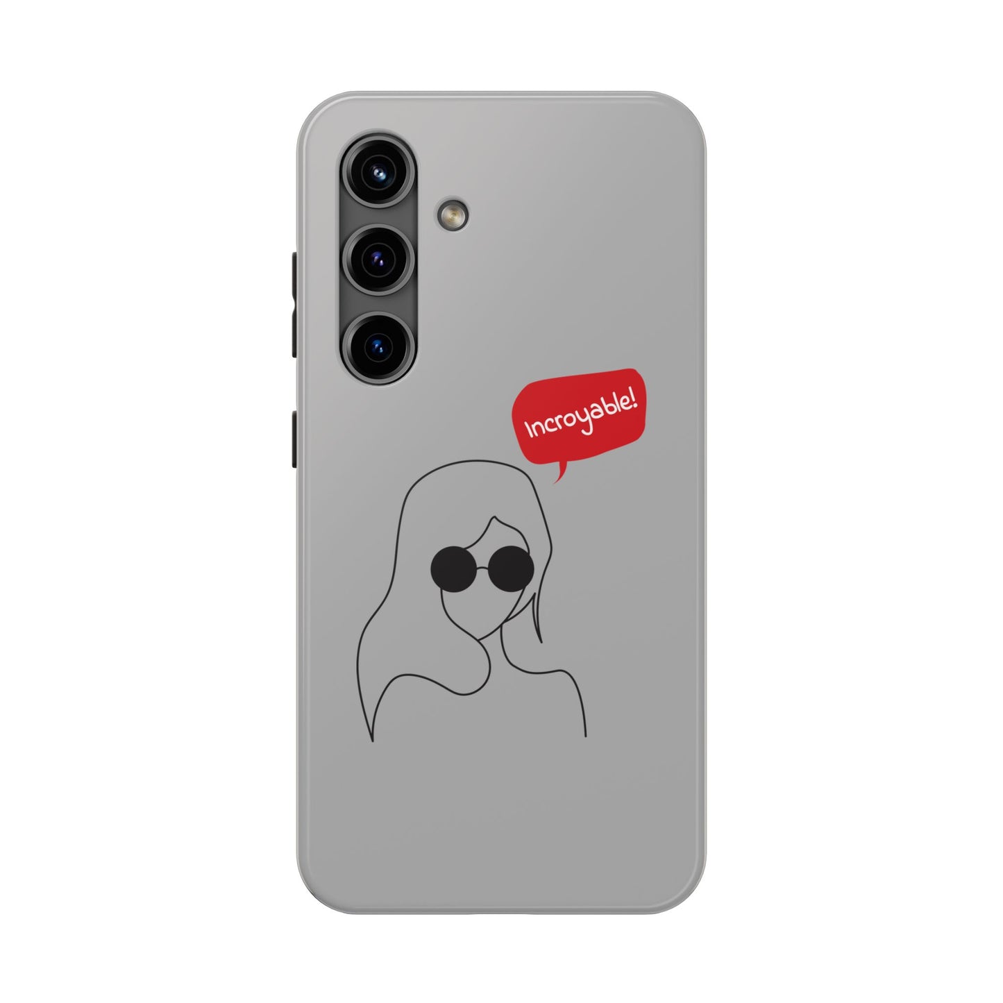 Trendy Tough Phone Case - 'Incroyable!' Design for Style and Protection