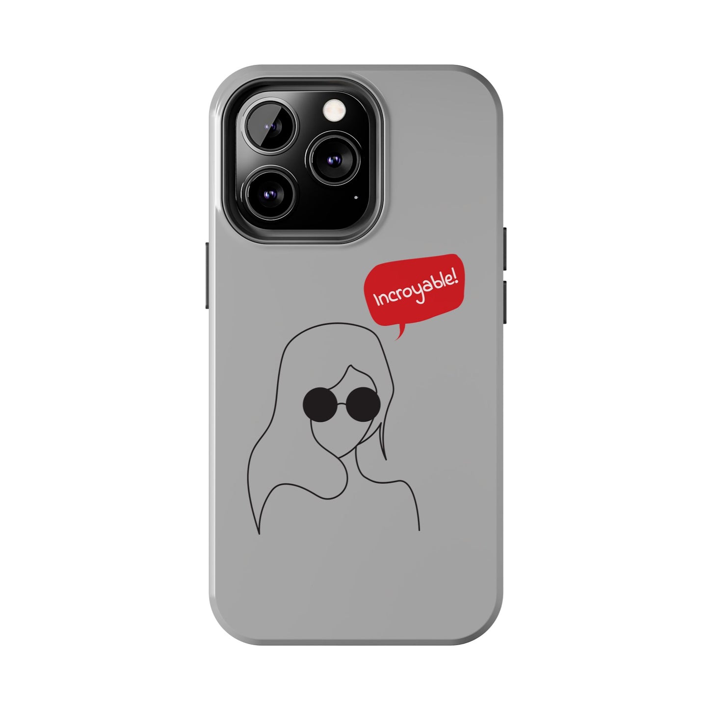 Trendy Tough Phone Case - 'Incroyable!' Design for Style and Protection
