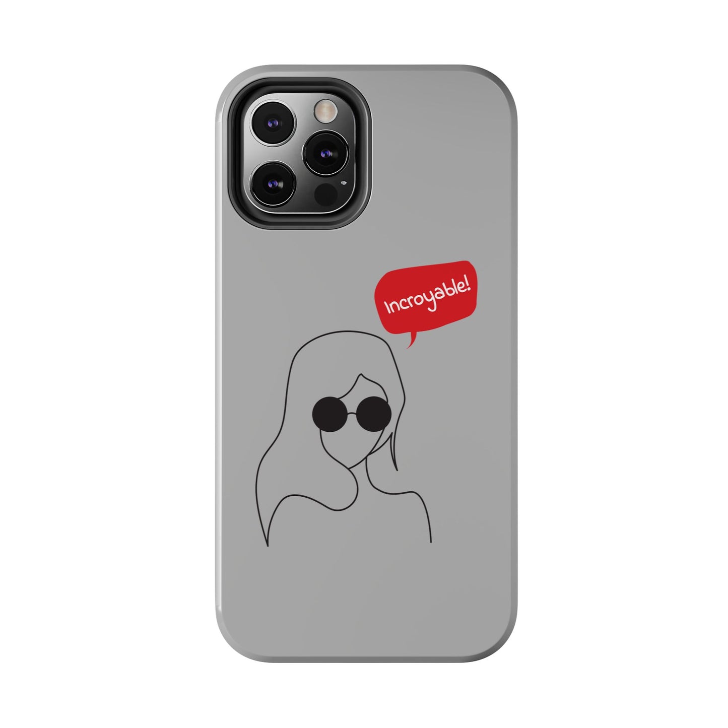Trendy Tough Phone Case - 'Incroyable!' Design for Style and Protection