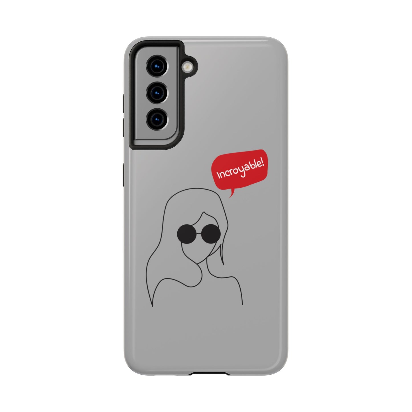Trendy Tough Phone Case - 'Incroyable!' Design for Style and Protection