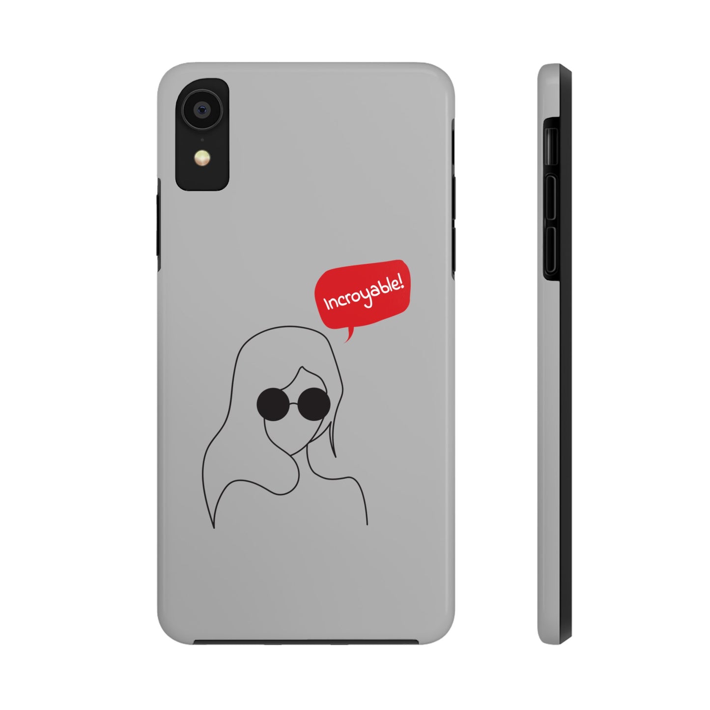 Trendy Tough Phone Case - 'Incroyable!' Design for Style and Protection