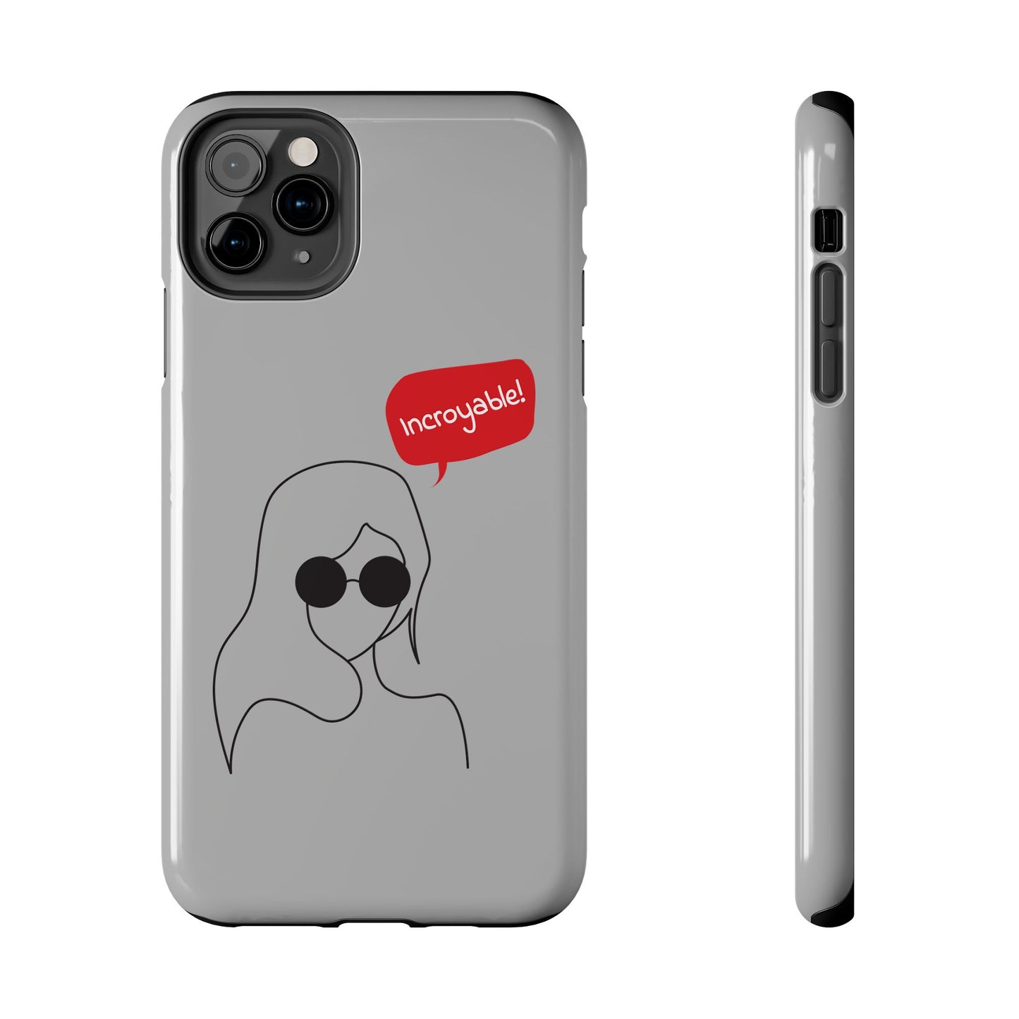Trendy Tough Phone Case - 'Incroyable!' Design for Style and Protection