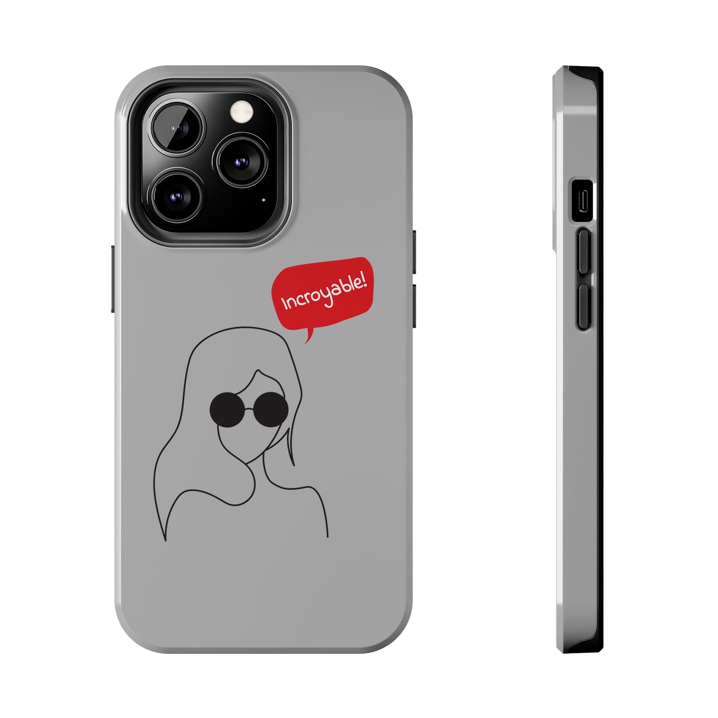 Trendy Tough Phone Case - 'Incroyable!' Design for Style and Protection
