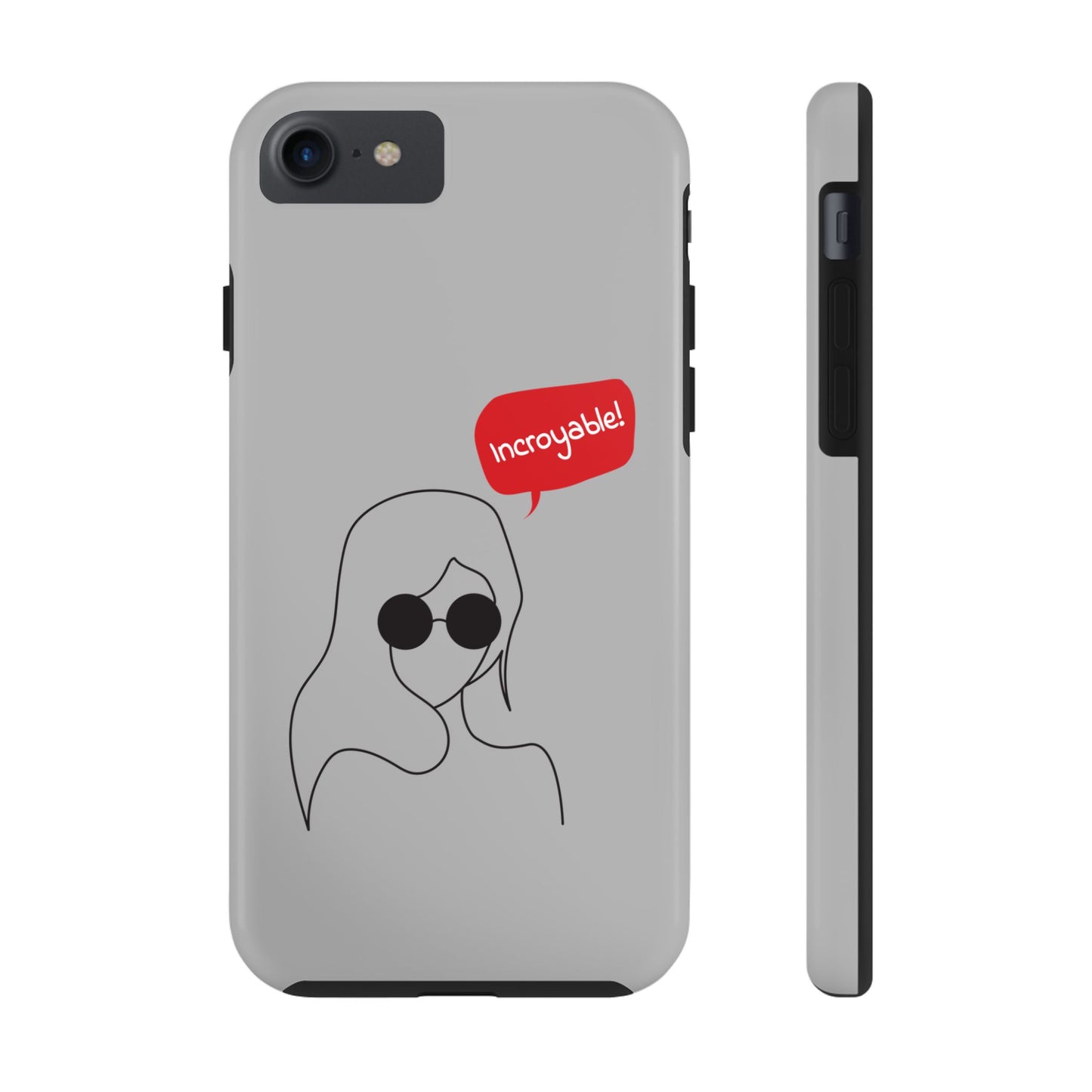 Trendy Tough Phone Case - 'Incroyable!' Design for Style and Protection