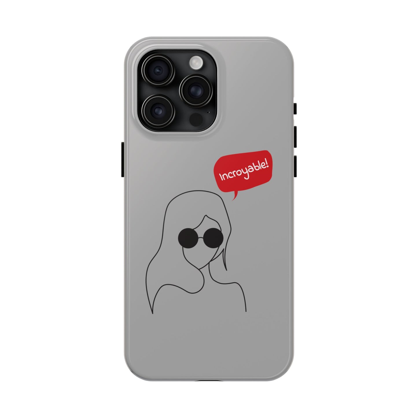 Trendy Tough Phone Case - 'Incroyable!' Design for Style and Protection