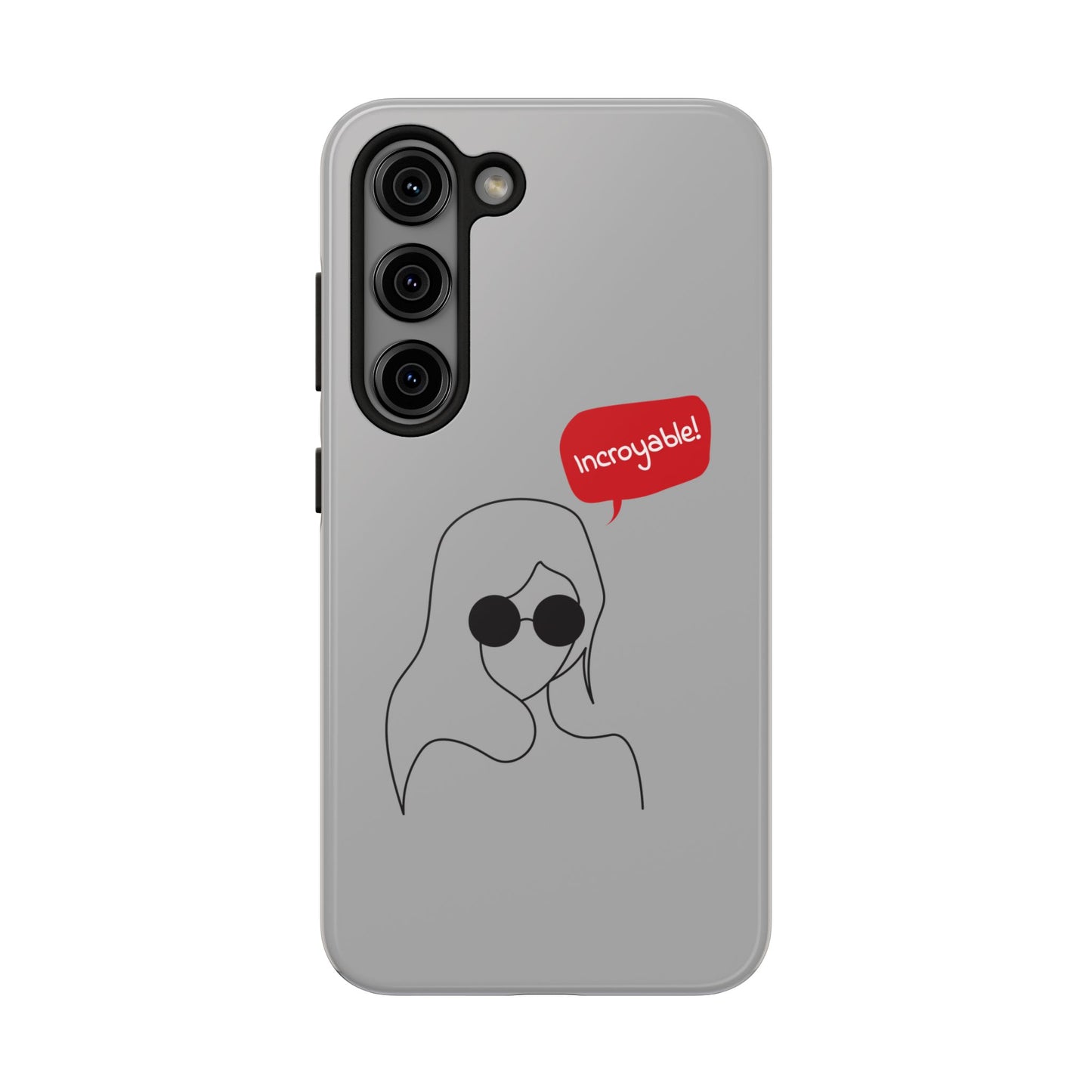 Trendy Tough Phone Case - 'Incroyable!' Design for Style and Protection