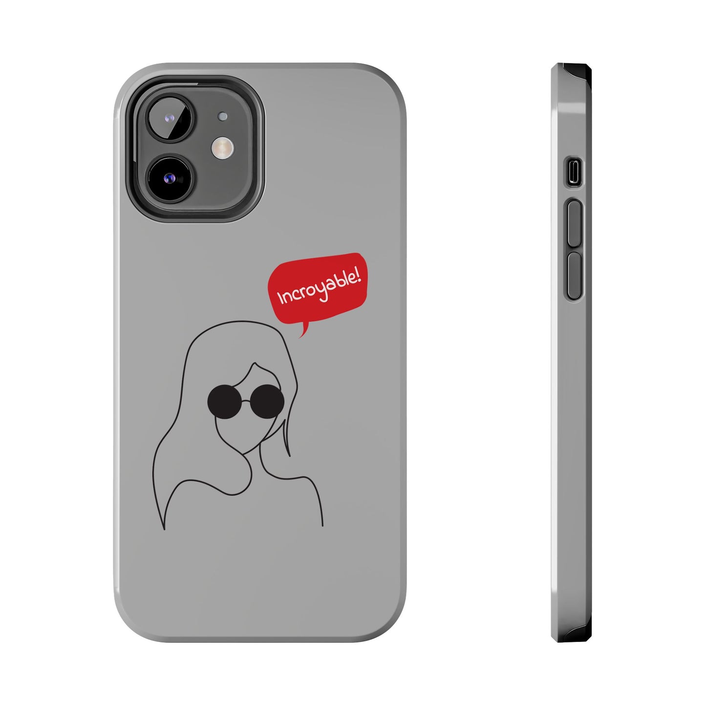 Trendy Tough Phone Case - 'Incroyable!' Design for Style and Protection