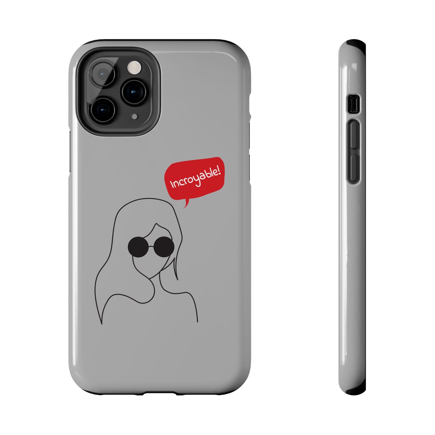 Trendy Tough Phone Case - 'Incroyable!' Design for Style and Protection