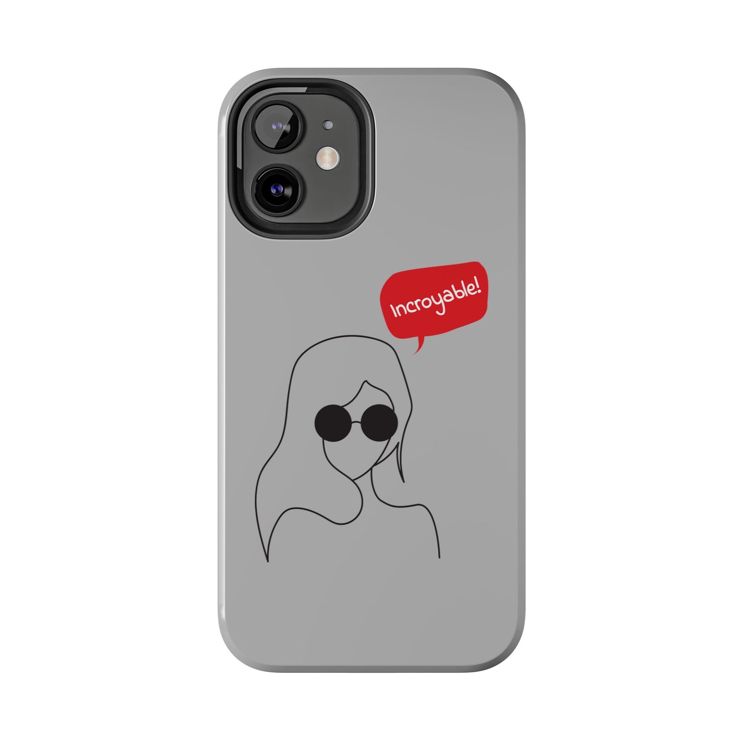 Trendy Tough Phone Case - 'Incroyable!' Design for Style and Protection