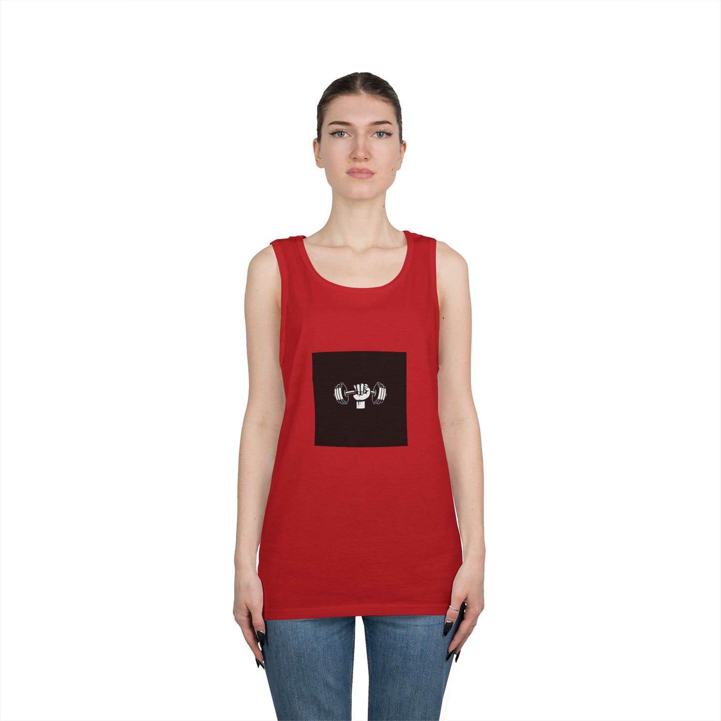 Motivational Fitness Tank Top - Unisex Heavy Cotton Gym Wear