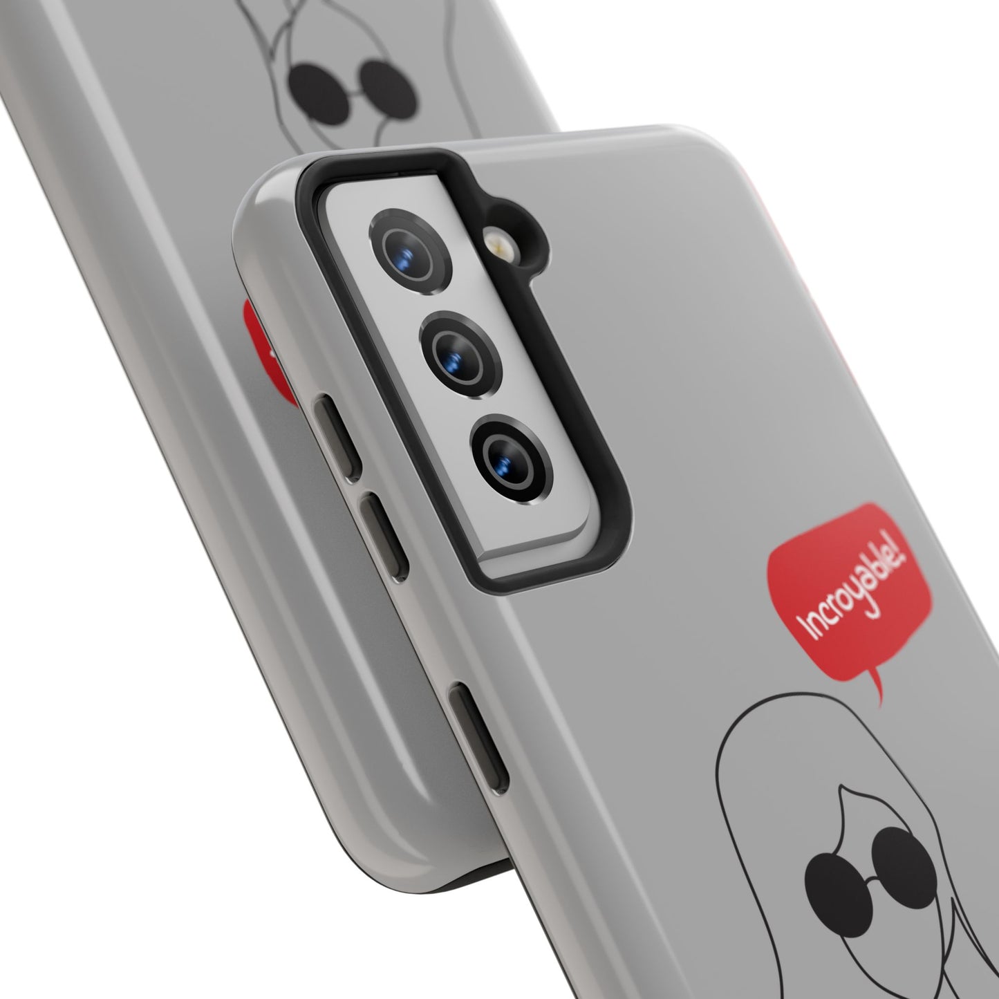 Trendy Tough Phone Case - 'Incroyable!' Design for Style and Protection