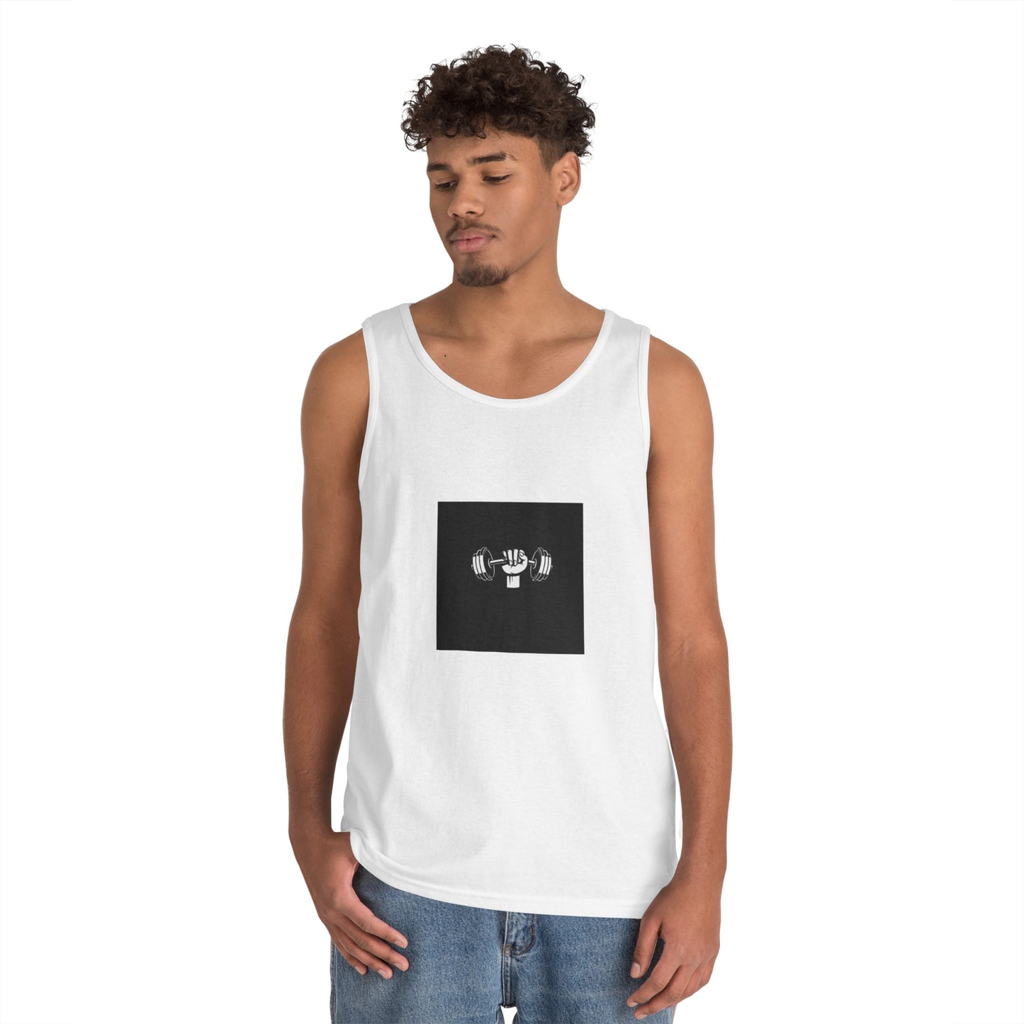 Motivational Fitness Tank Top - Unisex Heavy Cotton Gym Wear