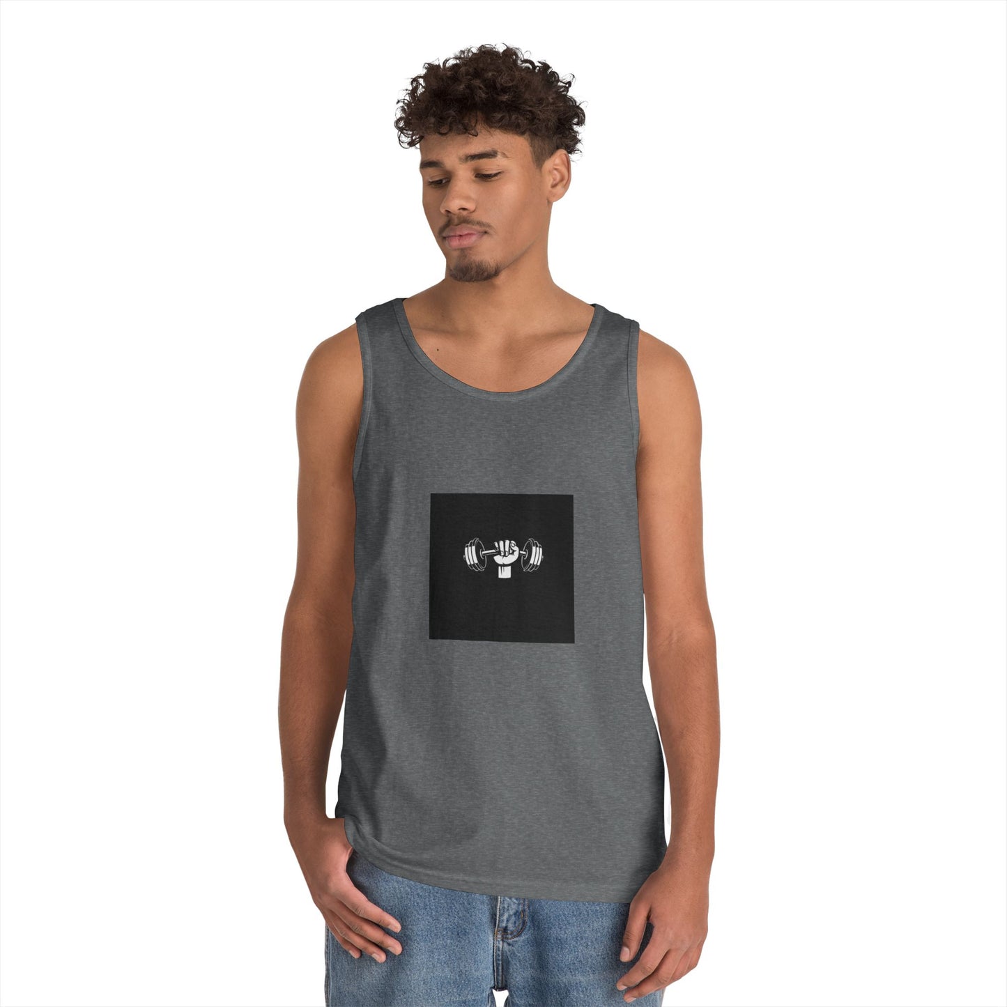 Motivational Fitness Tank Top - Unisex Heavy Cotton Gym Wear