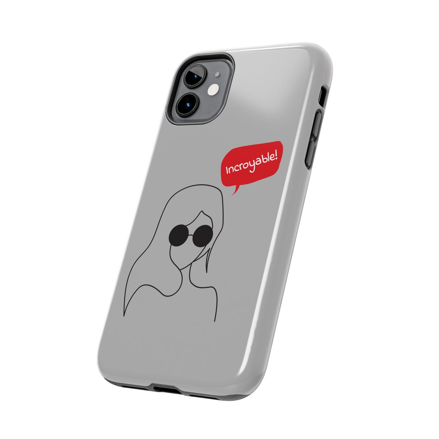 Trendy Tough Phone Case - 'Incroyable!' Design for Style and Protection