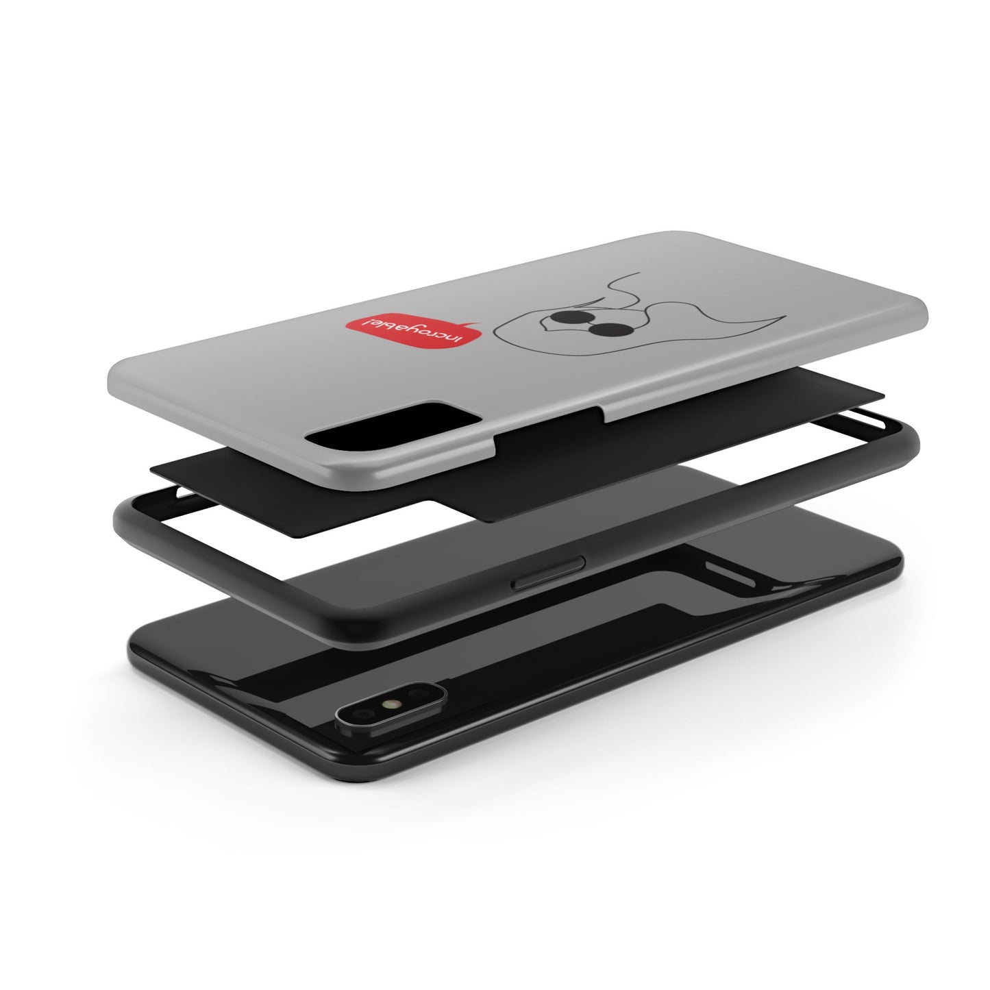 Trendy Tough Phone Case - 'Incroyable!' Design for Style and Protection