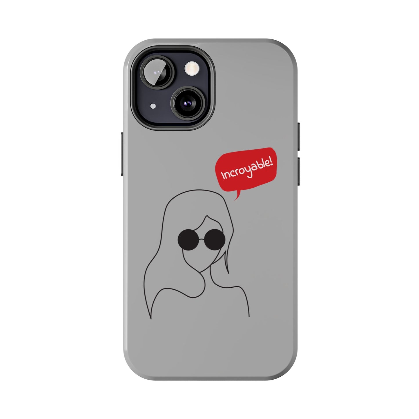 Trendy Tough Phone Case - 'Incroyable!' Design for Style and Protection