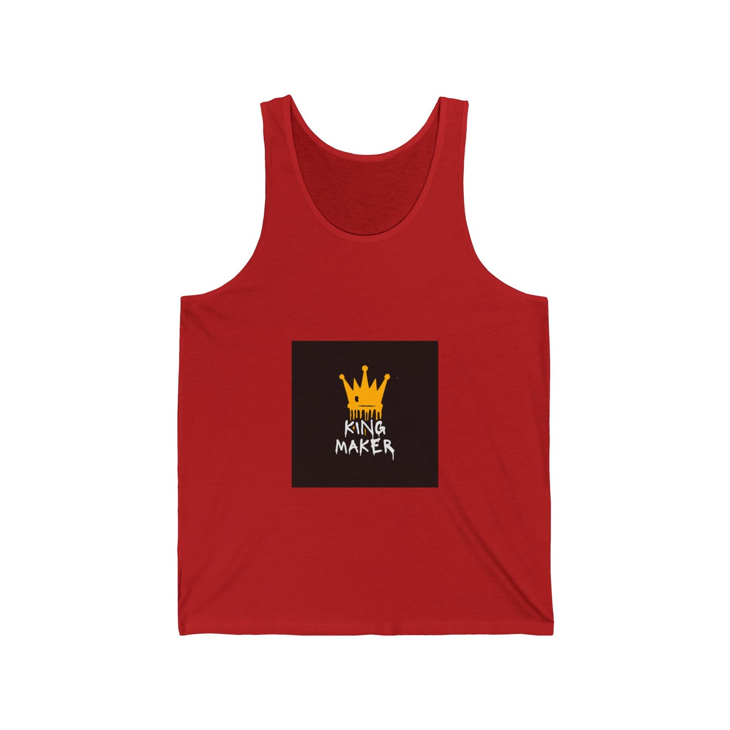 King Maker Unisex Jersey Tank - Bold Graphic Tee for Confident Styles