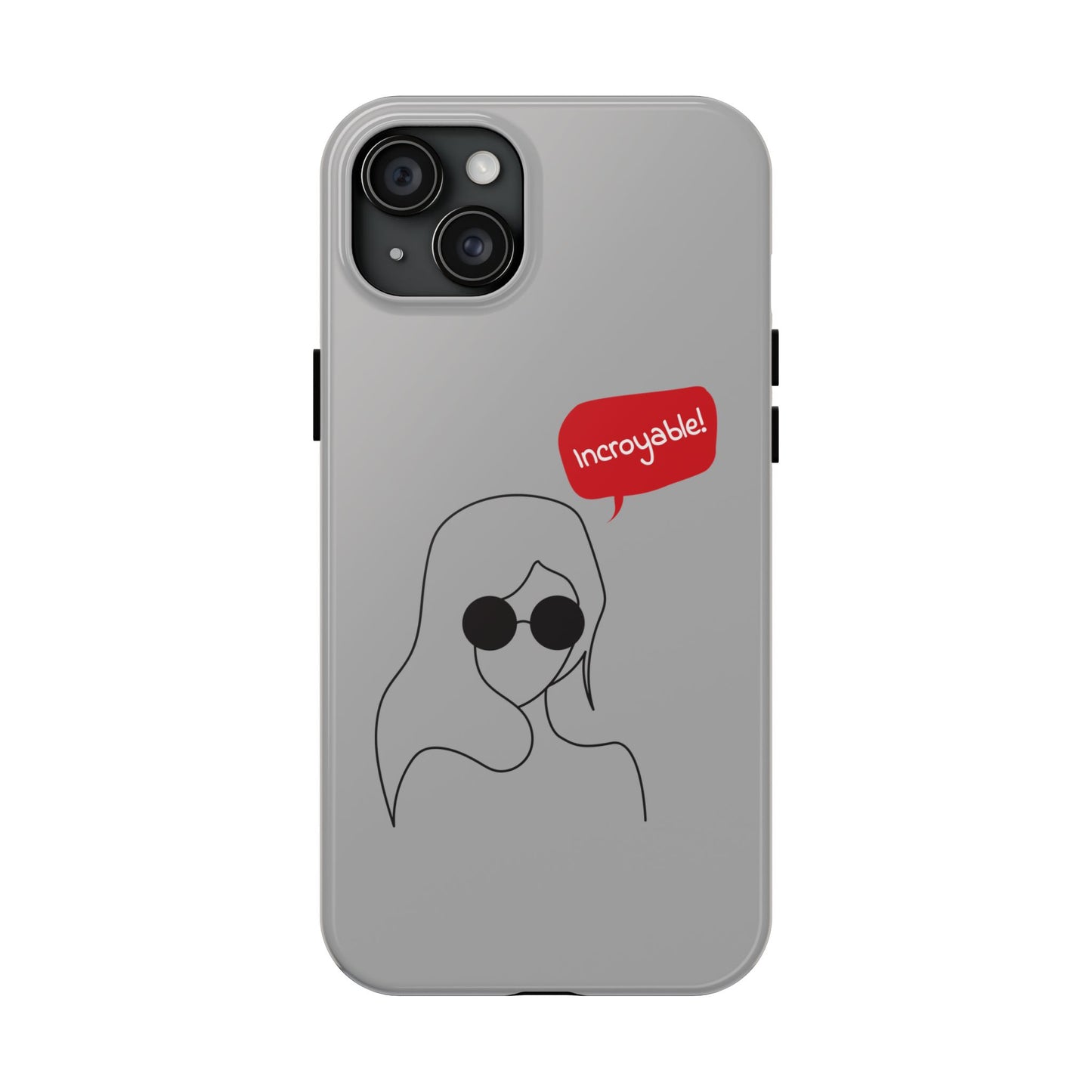 Trendy Tough Phone Case - 'Incroyable!' Design for Style and Protection