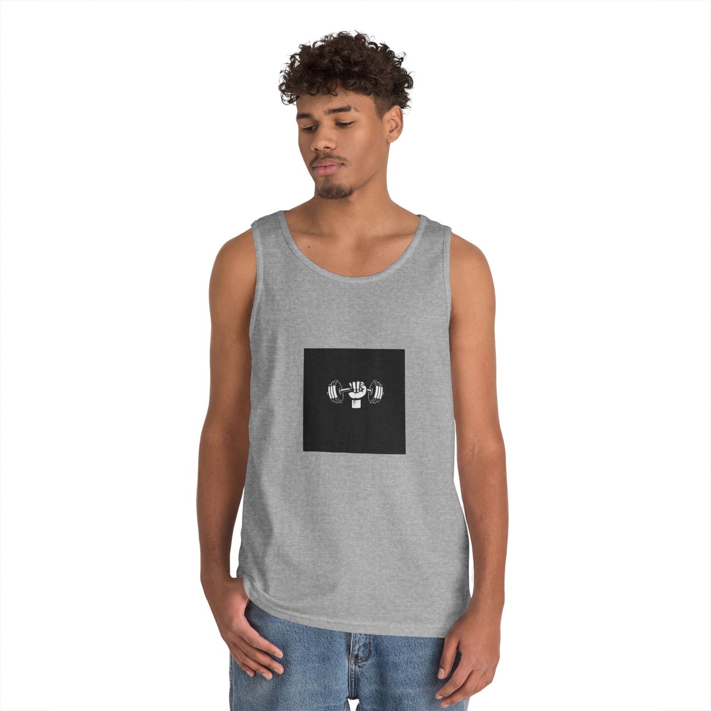 Motivational Fitness Tank Top - Unisex Heavy Cotton Gym Wear
