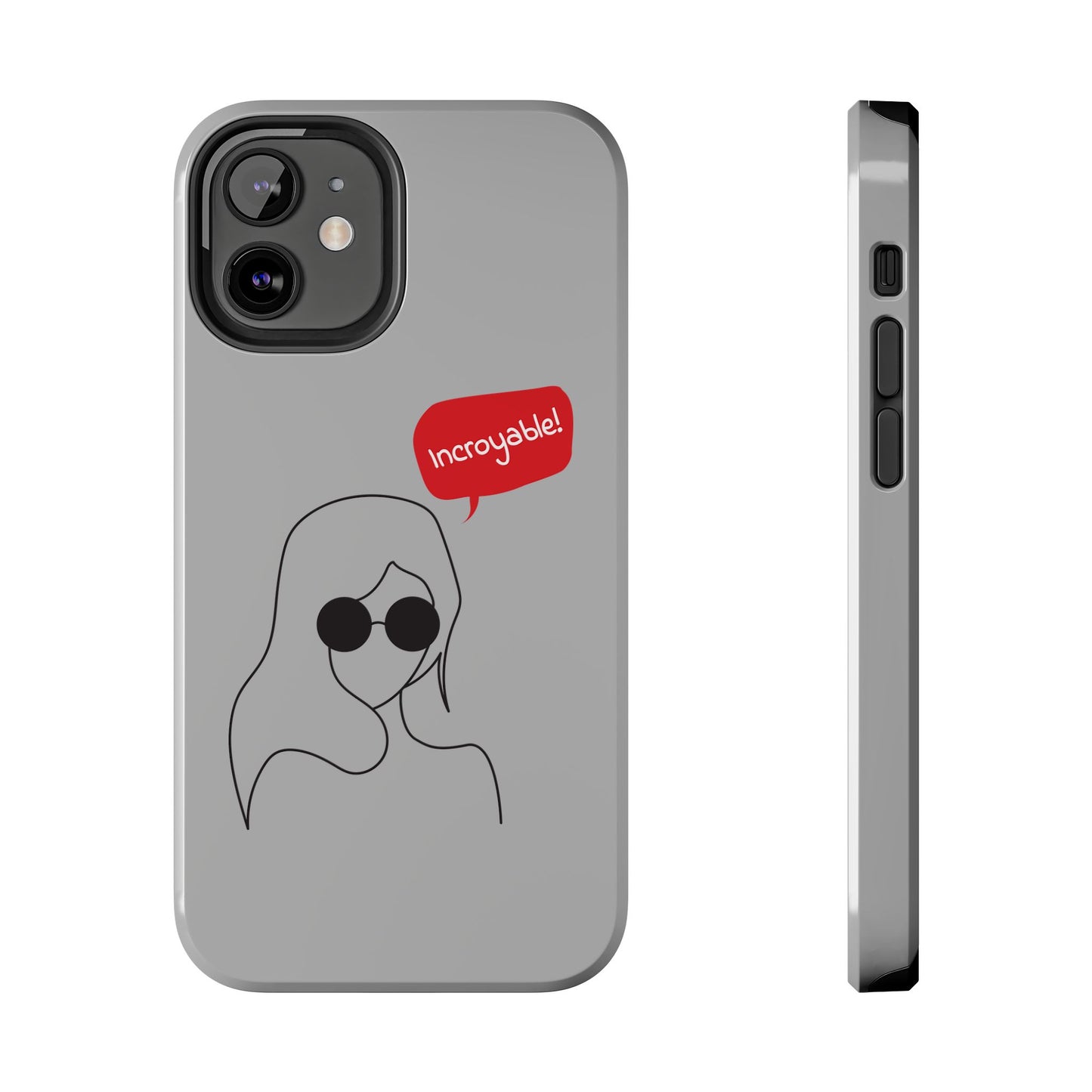 Trendy Tough Phone Case - 'Incroyable!' Design for Style and Protection