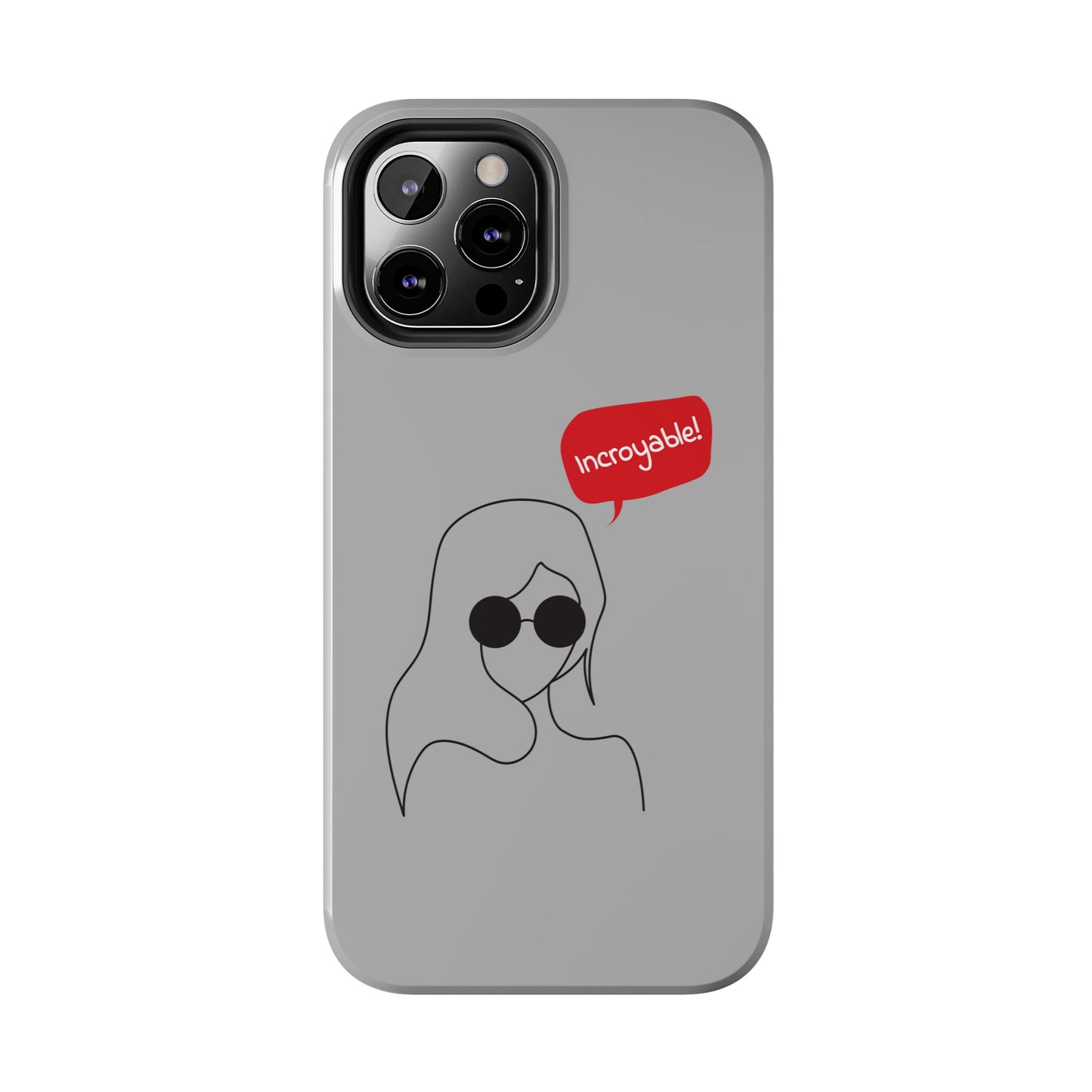 Trendy Tough Phone Case - 'Incroyable!' Design for Style and Protection